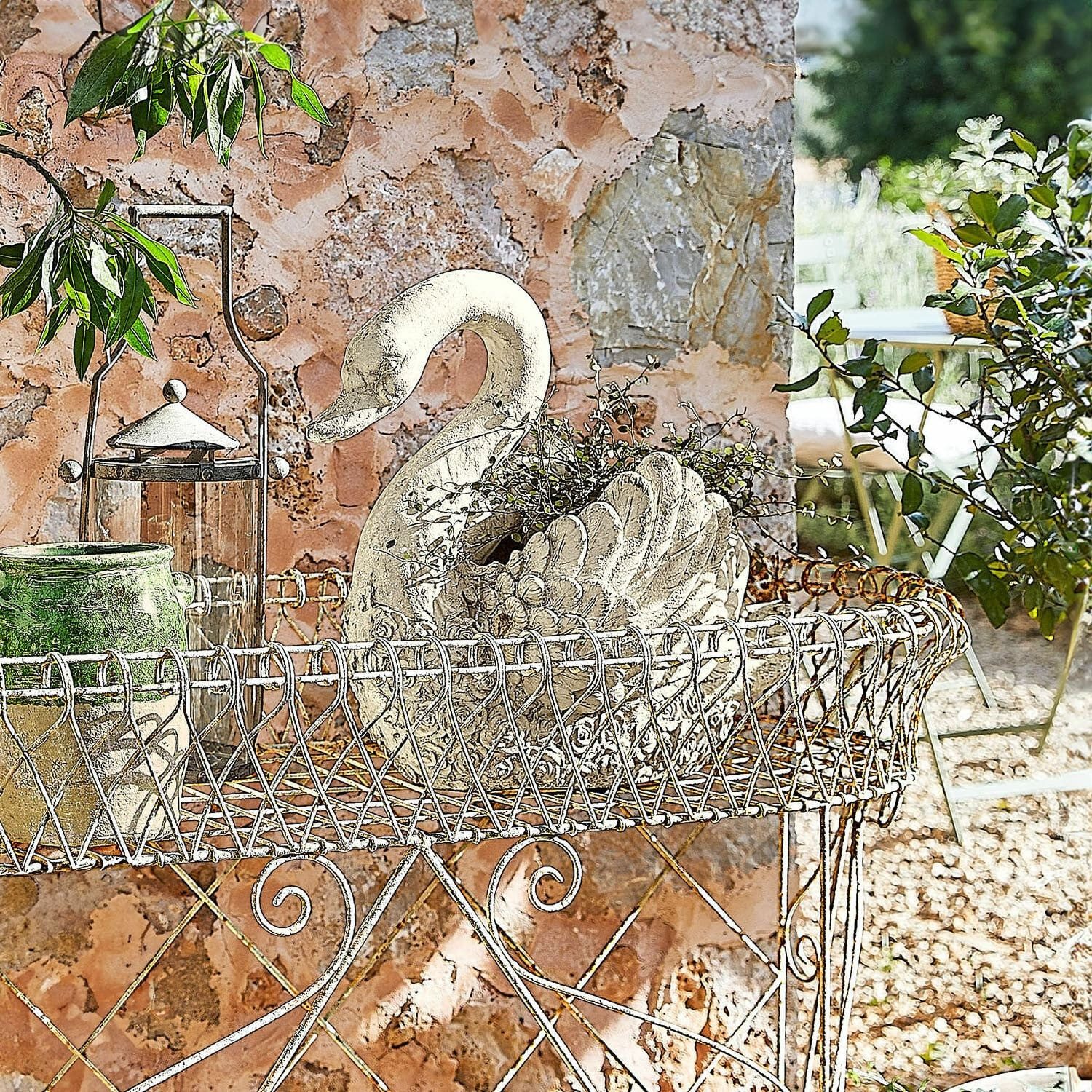 Mirabeau Übertopf Übertopf Ailano antikgrau