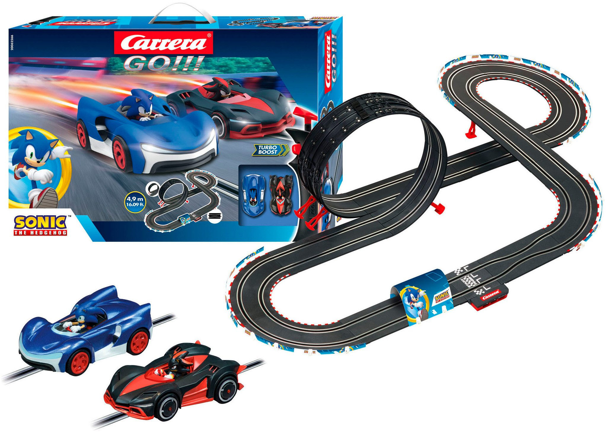 Carrera® Autorennbahn Carrera GO!!! - Sonic the Hedgehog 4.9 (Streckenlänge 4,9 m)