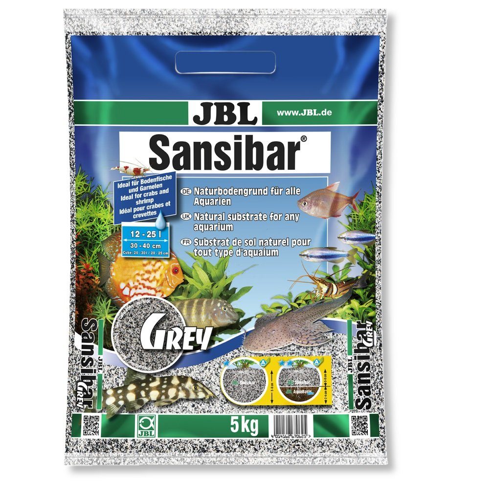JBL GmbH & Co. KG Aquariensand JBL Sansibar Aquarienbodengrund Grey 5 Kg