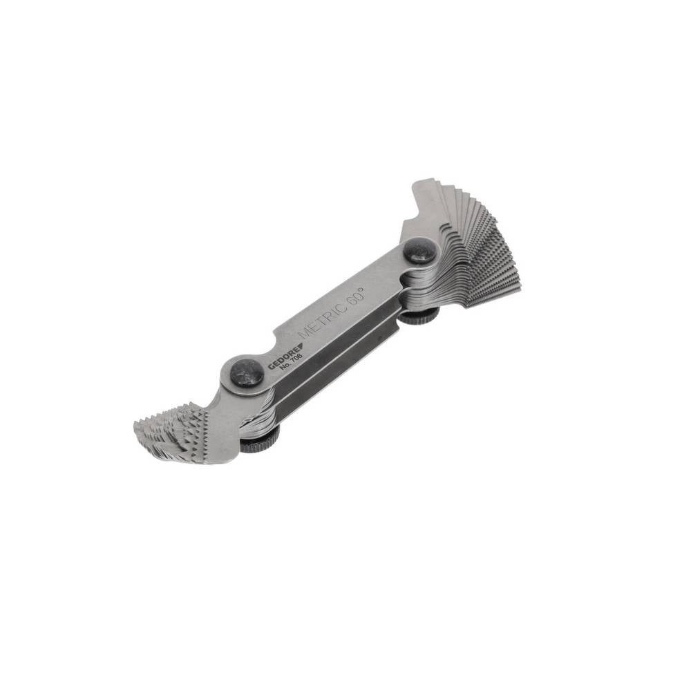 Gedore Fühlerlehre Gewindelehre 52 Blätter 6549730