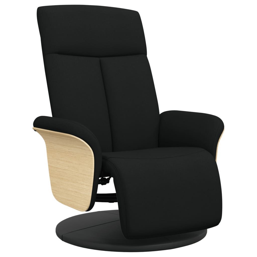 vidaXL Sessel Relaxsessel mit Fußteil Schwarz günstig online kaufen