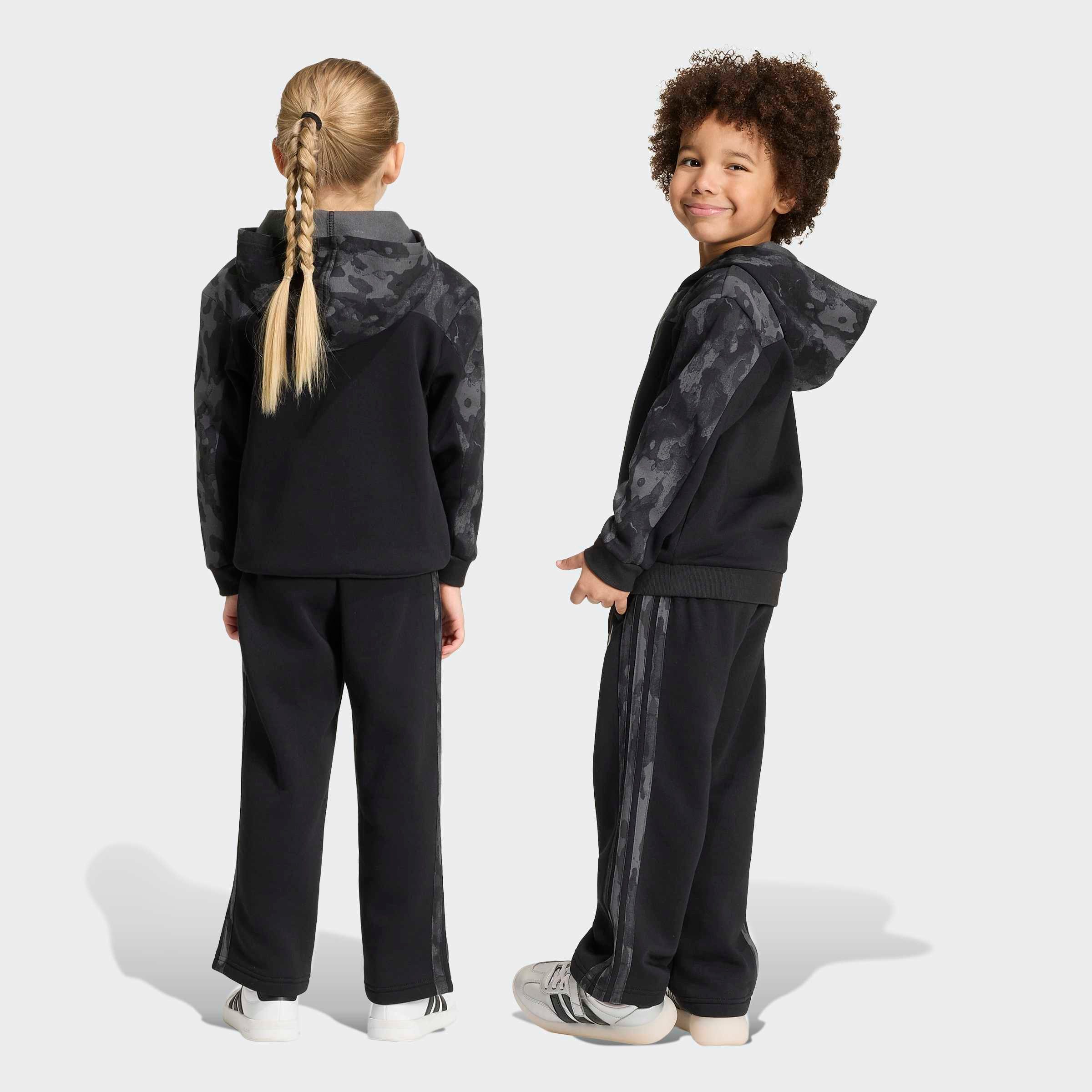 adidas Sportswear Trainingsanzug LK CAMO JOGGER (2-tlg), für Kinder, zweiteiliges Set, aus Baumwolle