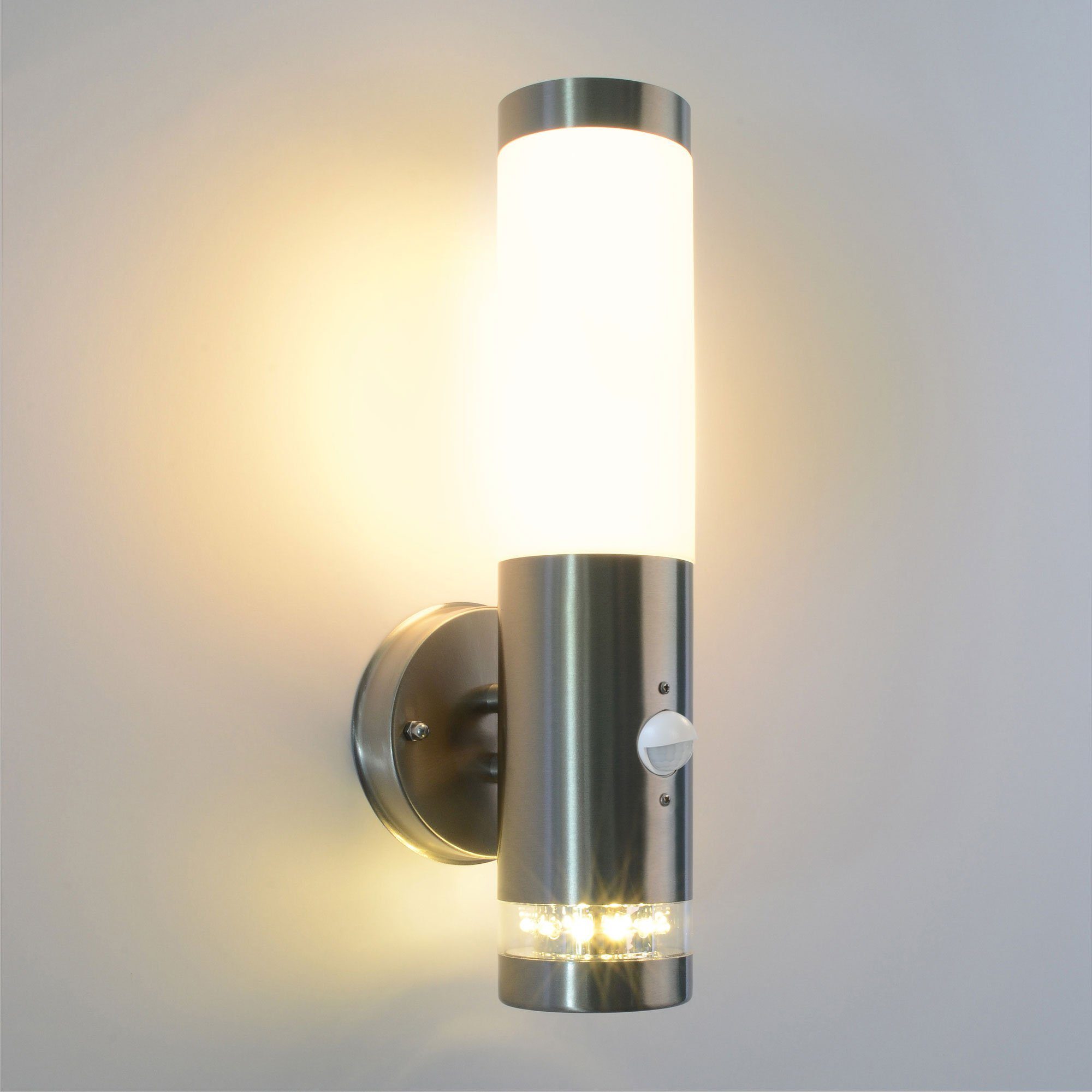 Maxkomfort Außen-Wandleuchte 232A, LED-Ring mit Bewegungsmelder, günstig online kaufen