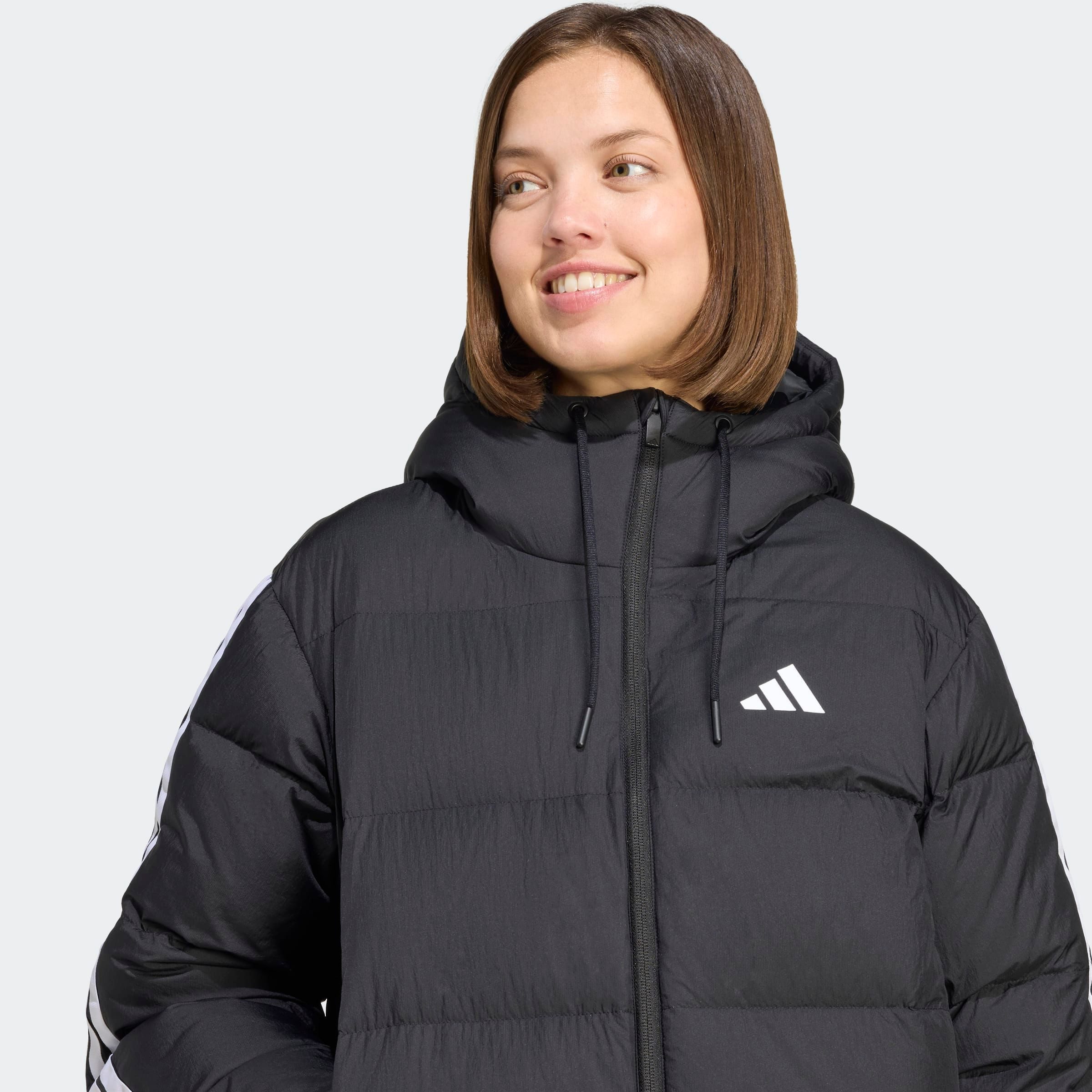 adidas Sportswear Winterjacke ESSENTIALS CLIMAWARM 3-STREIFEN PUFFER MIT KAPUZE – Bild 5 von 5