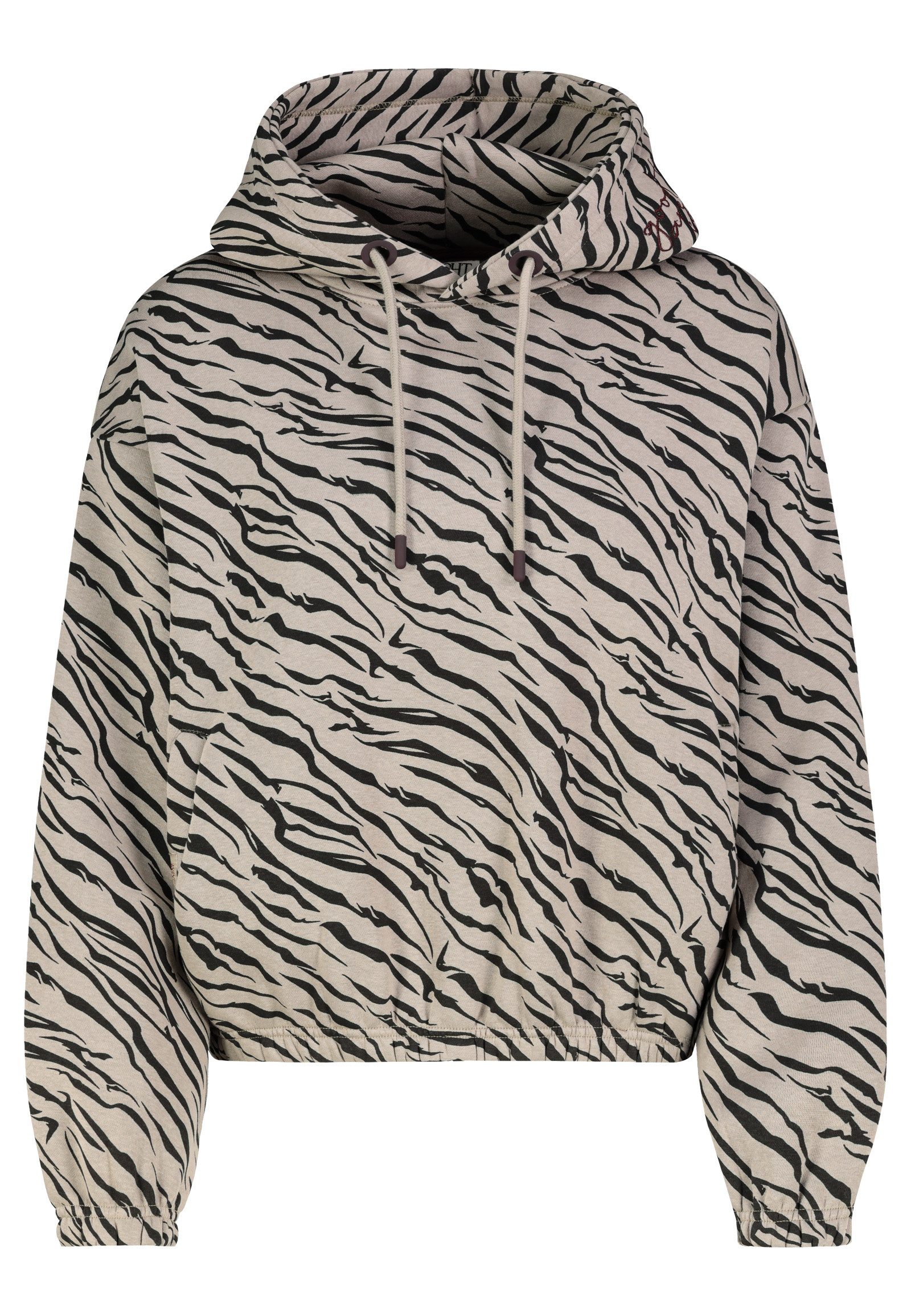Eight2Nine Kapuzenpullover Damen Sweathoodie Animalprint Leoparden- oder Tigermuster, oversized