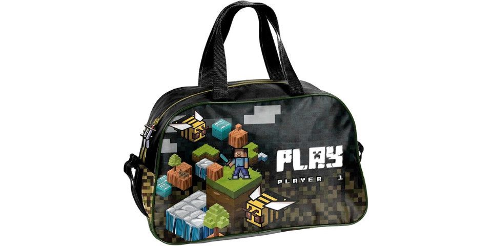 GOLDKIDS Schulranzen set jungen 1. klasse 7-teilig Ranzen Tornister (Schulrucksack Federmappe, 1-tlg., Turnbeutel Turnsack Brotdose), Trinkflasche Sporttasche Regenschutz Game Pixel Motiv mäppchen