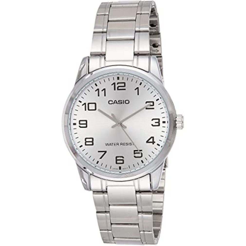 CASIO Luxusuhr Herren Analog Quarz Uhr mit Edelstahl Armband MTP-V001D-7