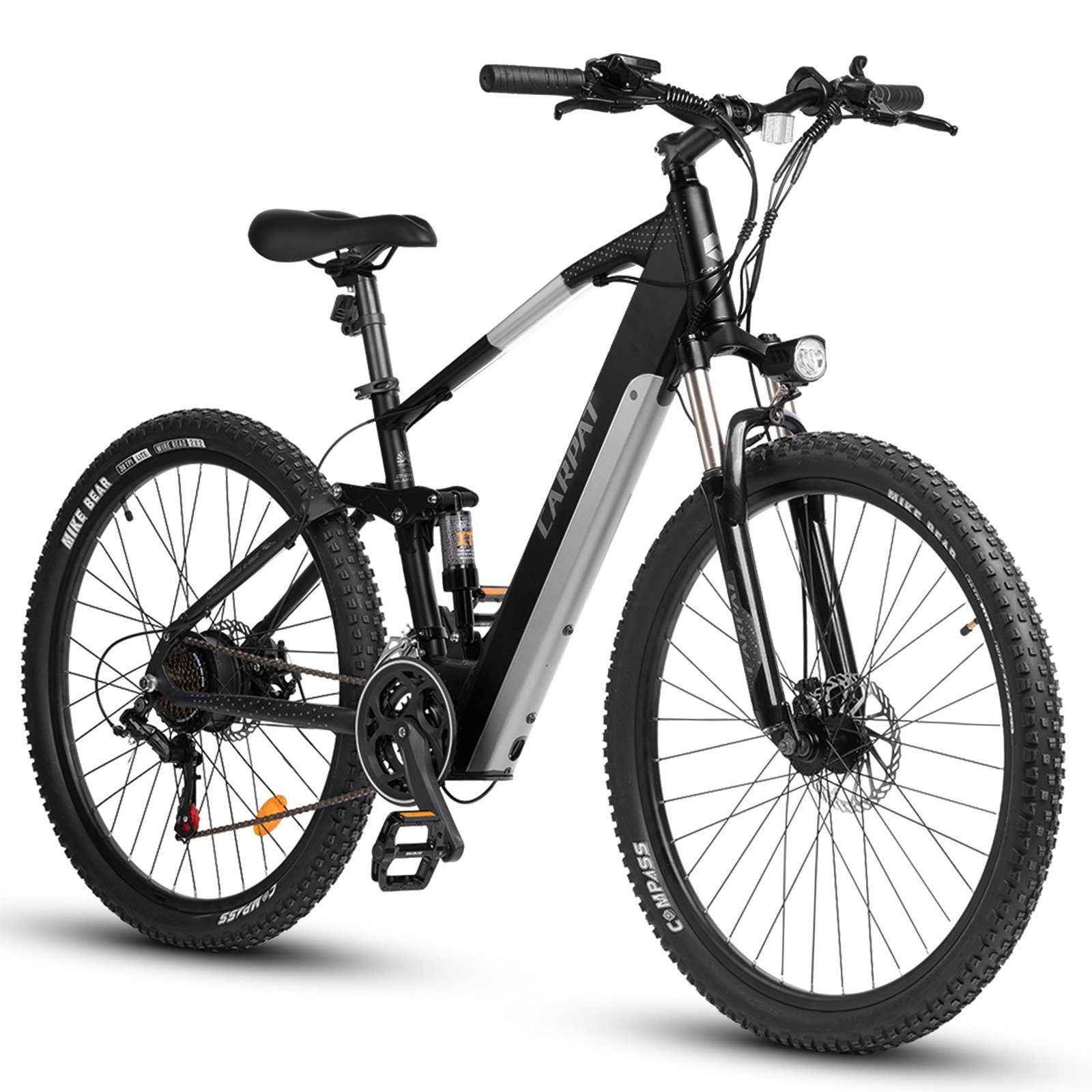 CARPAT SPORT E-Bike E-Bike Gang 21 E-Citybike 374,40 Fahrrad/Schwarz Wh Cityrad Fully akku-ladegerat, und Fully Altus Schaltwerk, werkzeug), mit Elektrofahrrad E-bike akku, 27,5 Alu-Rahmen, mit (E-Mountainbike Herren Hardtail Shimano Damen, Heckmotor, Pedelec Zoll Kettenschaltung