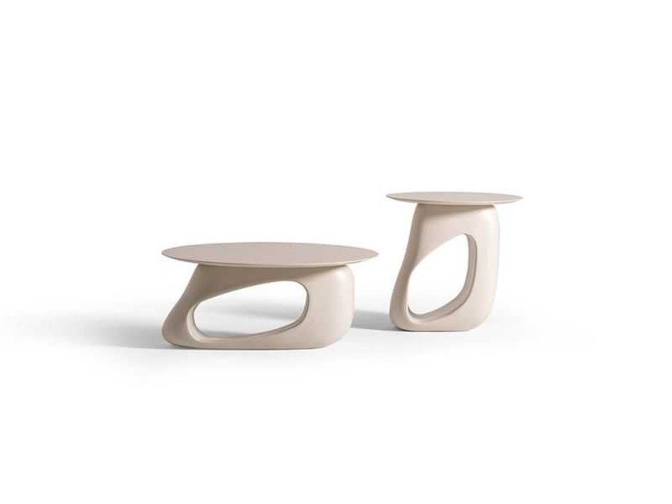 Xlmoebel Couchtisch XLMOEBEL Couchtisch-Set in Grün mit organischen Formen (Set, 2-St., 2-teiliges Couchtisch-Set, Grün), Made in Europa