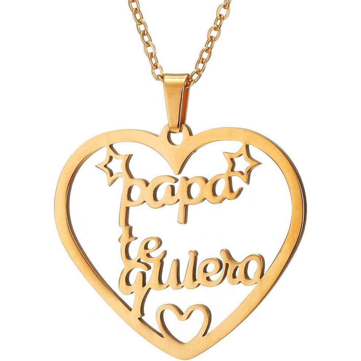 LuxusKollektion Kette mit Anhänger Mama Halskette Herz Lebensbaum Anhänger Muttertag Geschenk Gold Silber