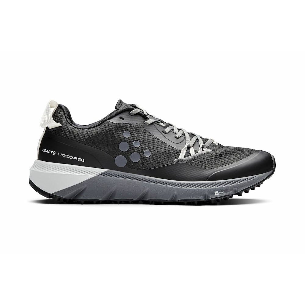 Craft ADV Nordic Speed 2 (atmungsaktiv, strapazierfähige Sohle) schwarz/grau Laufschuh