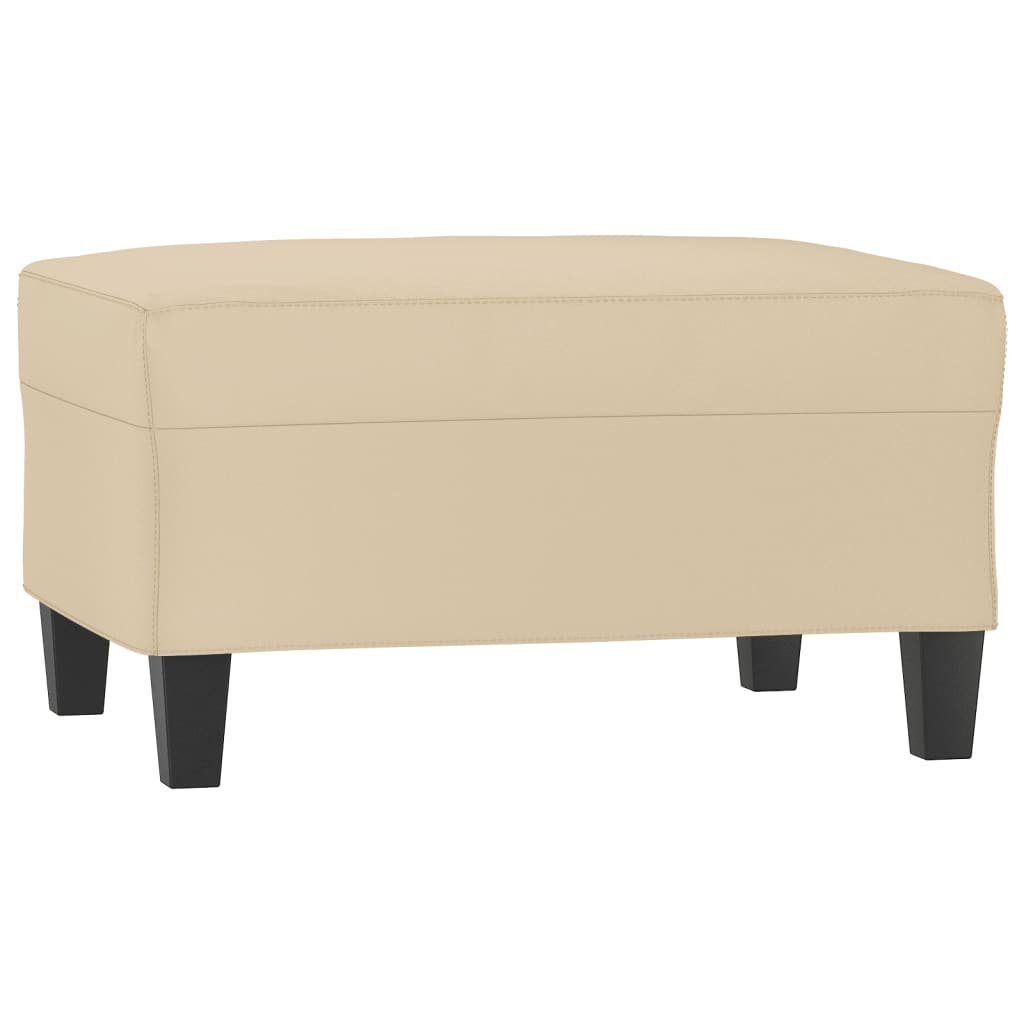 vidaXL Polsterhocker Fußhocker Creme 70x55x41 cm günstig online kaufen