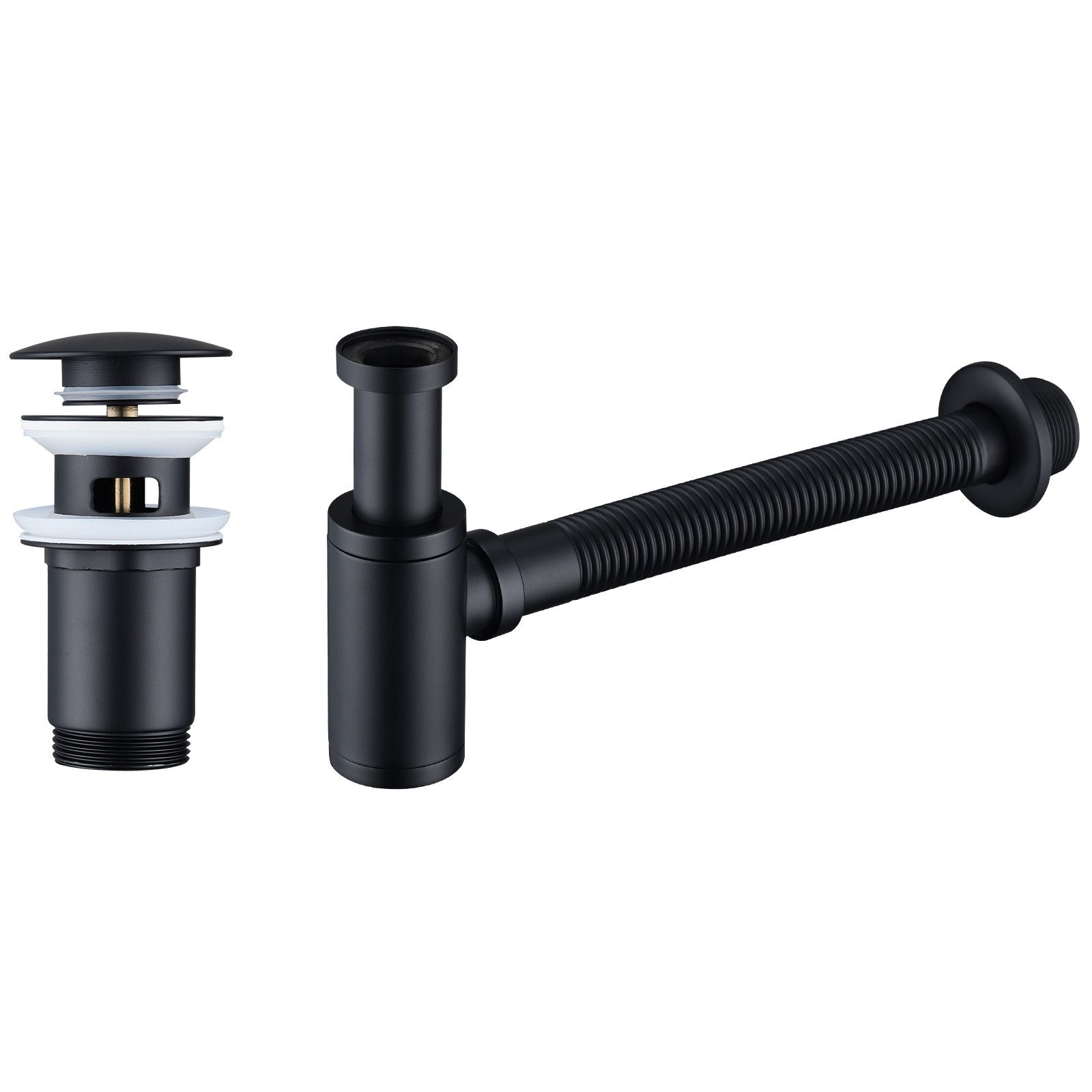 HOMELODY Ablaufgarnitur Siphon Pop Up Ablaufgarnitur mit Überlauf Universal günstig online kaufen