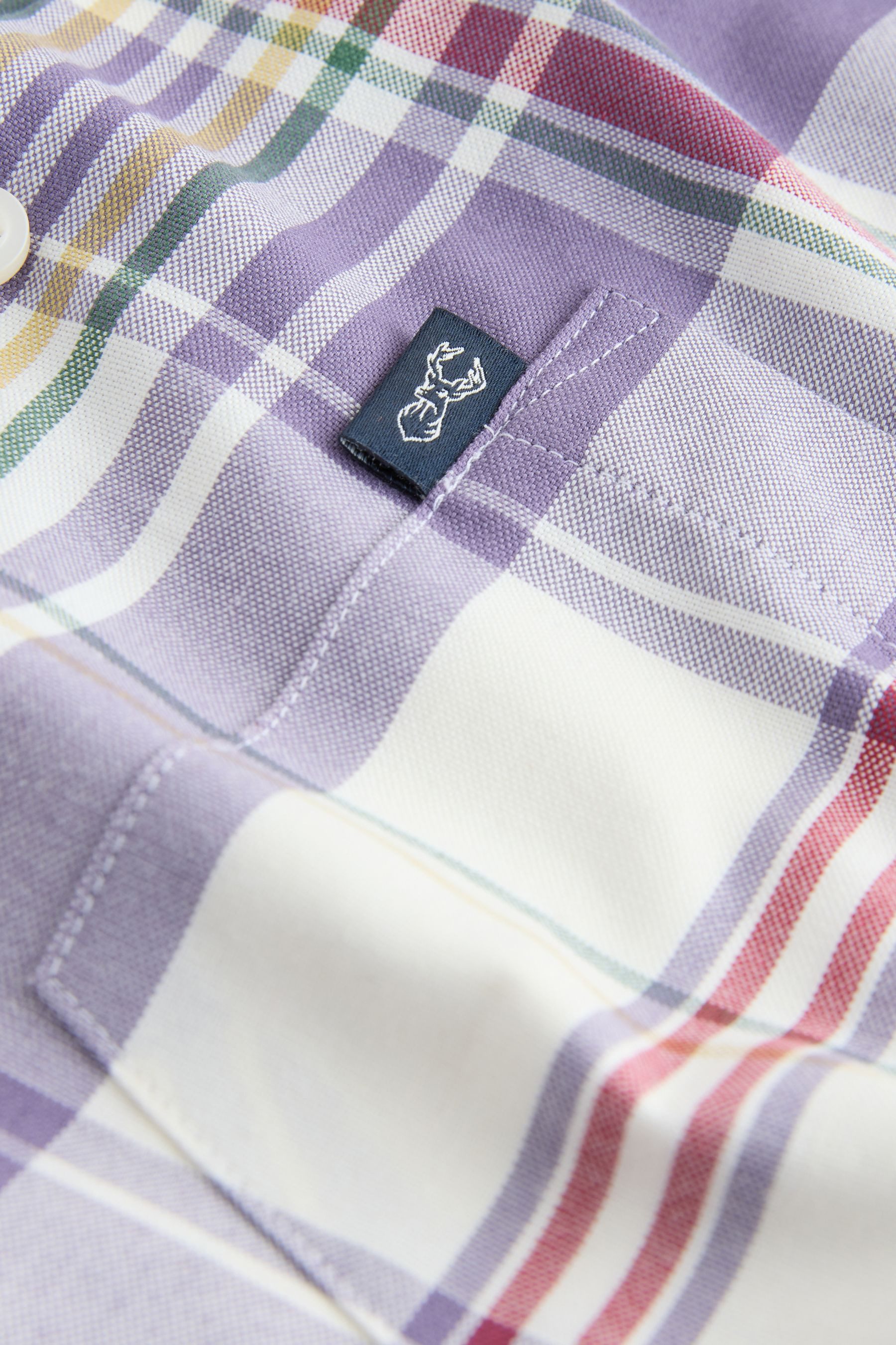 Next Kurzarmhemd Pflegeleichtes Button-Down-Oxfordhemd, Regular-Fit (1-tlg) günstig online kaufen