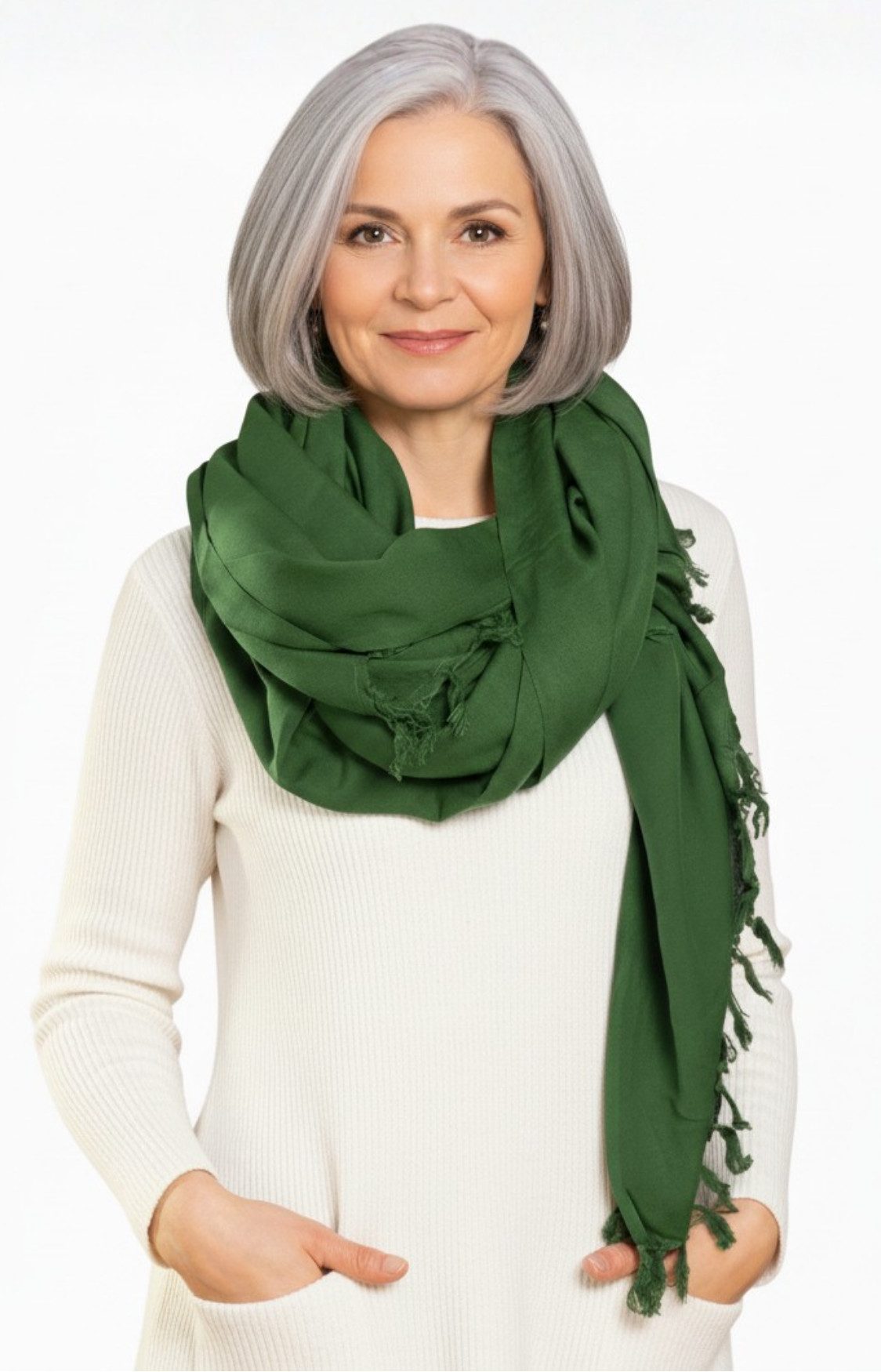 PANASIAM XXL-Schal weicher Schal aus hochwertiger Viskose den man als Schultertuch Stola, Winterschal oder als wunderbar großes Halstuch tragen kann