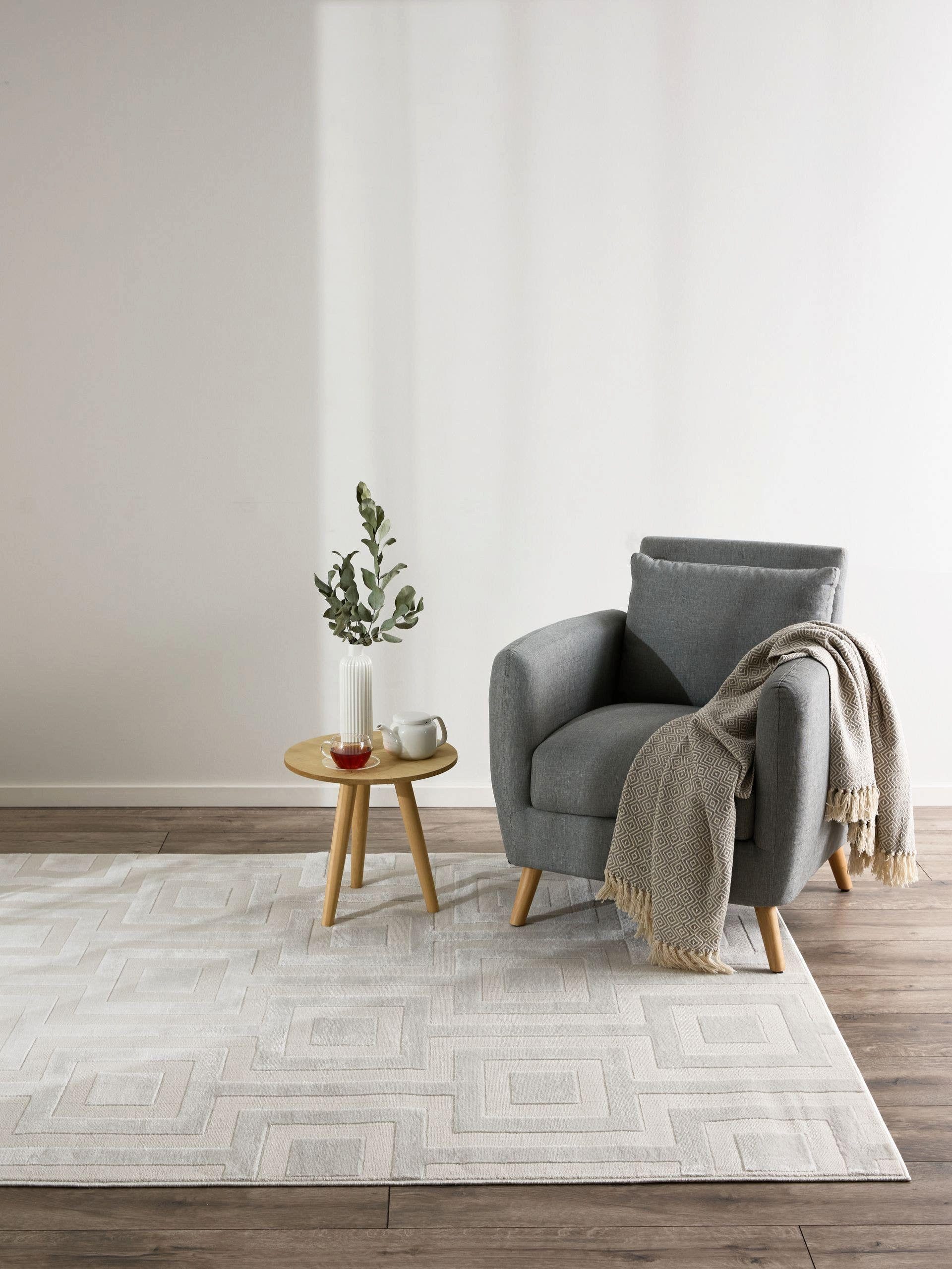 benuta Teppich Claire, rechteckig, Höhe: 6 mm, Teppich Wohnzimmer, Esszimme günstig online kaufen