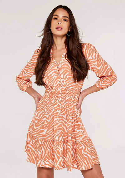 Apricot Druckkleid »Zebra Shirred Waist Dress« (1-tlg) mit Druck