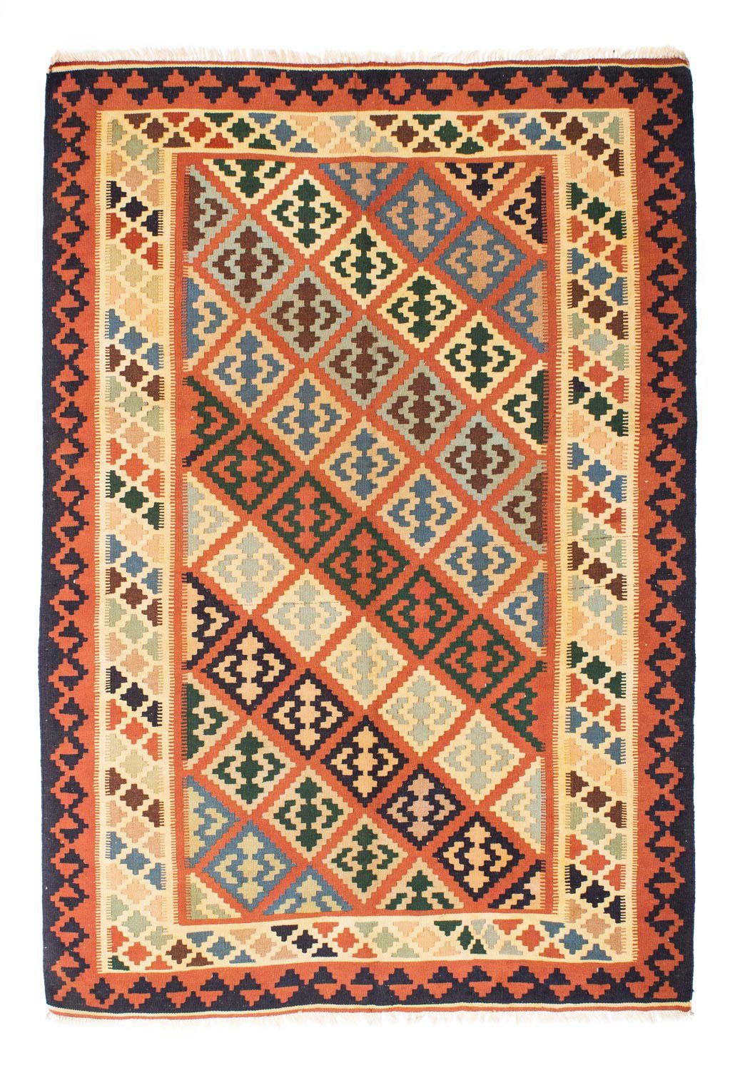 Wollteppich Kelim Fars Nomadisch Ruggine 208 x 157 cm, morgenland, rechteckig, Höhe: 4 mm, OrientOptik | Kurzflor-Teppiche
