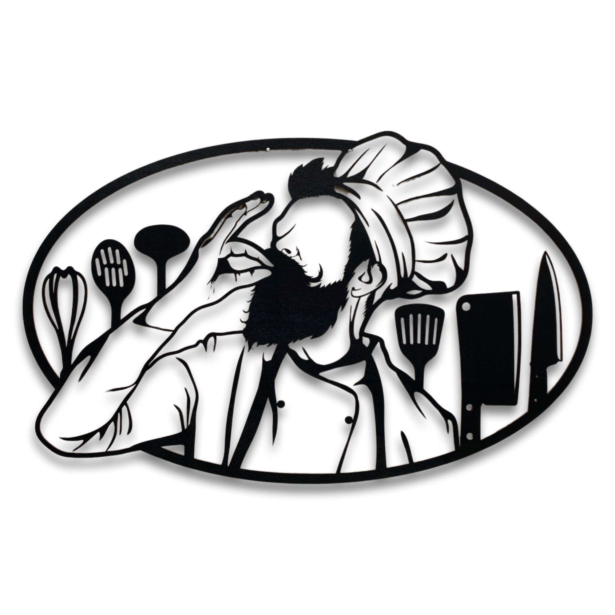 WoodFriends Wandbild Holzschild Küchen Deko Koch Wanddeko Wandbild Wandtatt günstig online kaufen