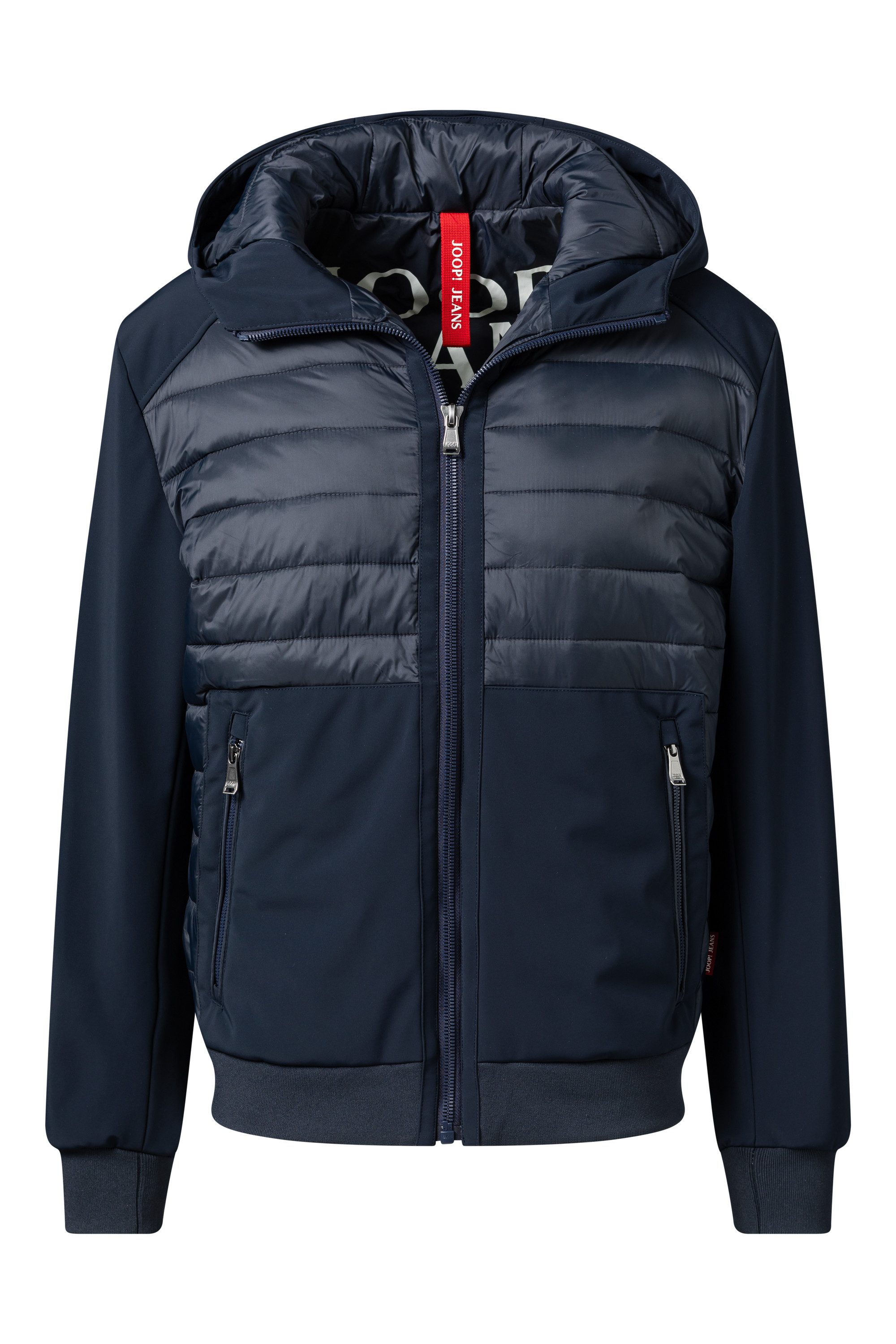 Joop Jeans Kapuzenfleecejacke Joel Steppoptik auf günstig online kaufen