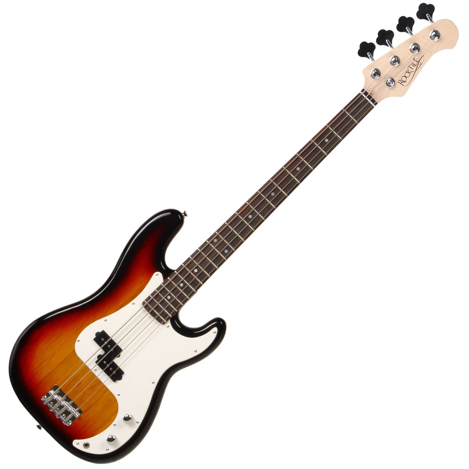 Rocktile E-Bass Groover's Pack Elektrobass, P-Style, Komplettset, inkl. Verstärker, Tasche, Kabel, Gurt, Ersatzsaiten und Schule, Precision-Style - 1 Split-Coil Tonabnehmer