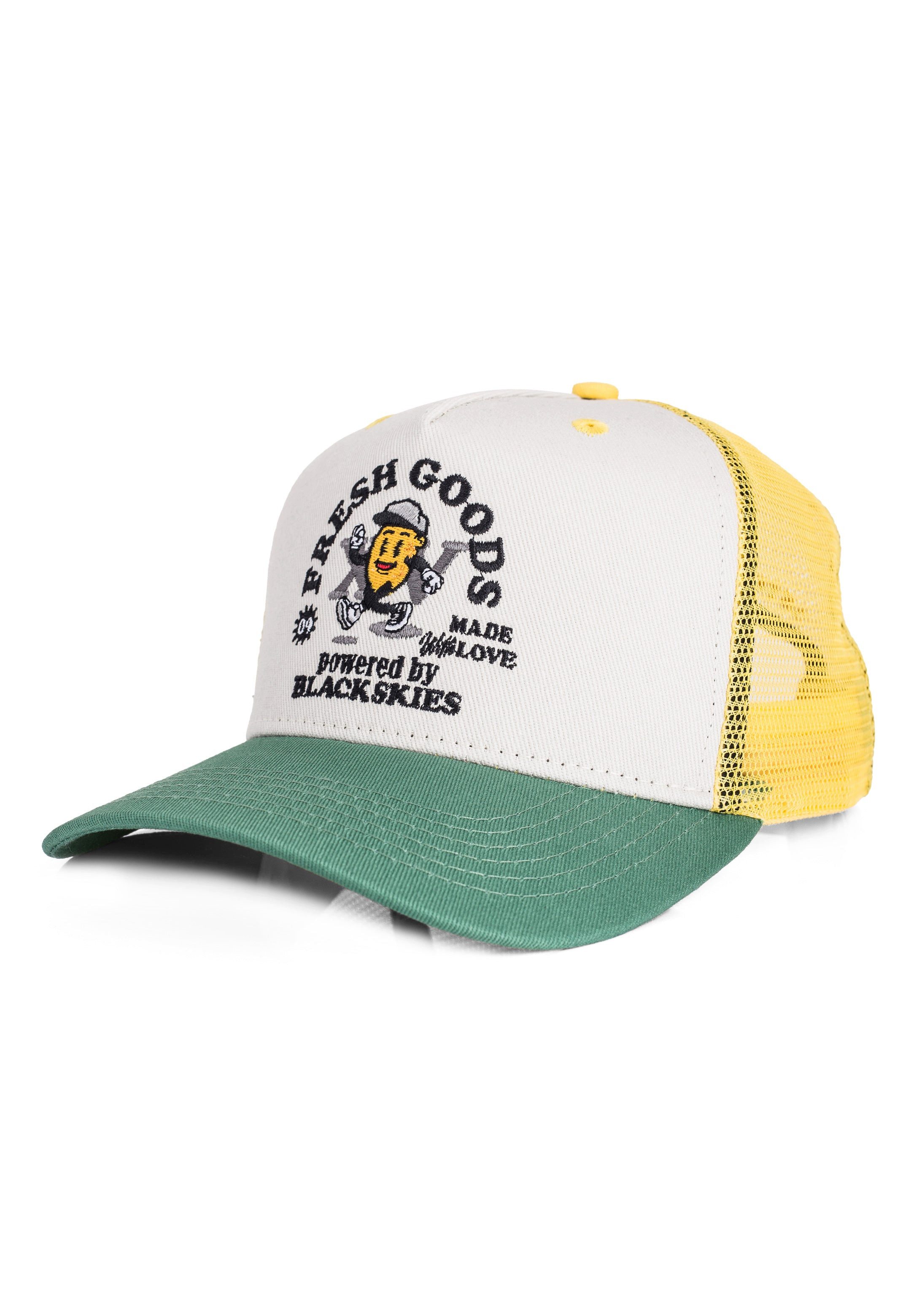 Blackskies Baseball Cap 15th Anniversary Trucker Cap - Lemon