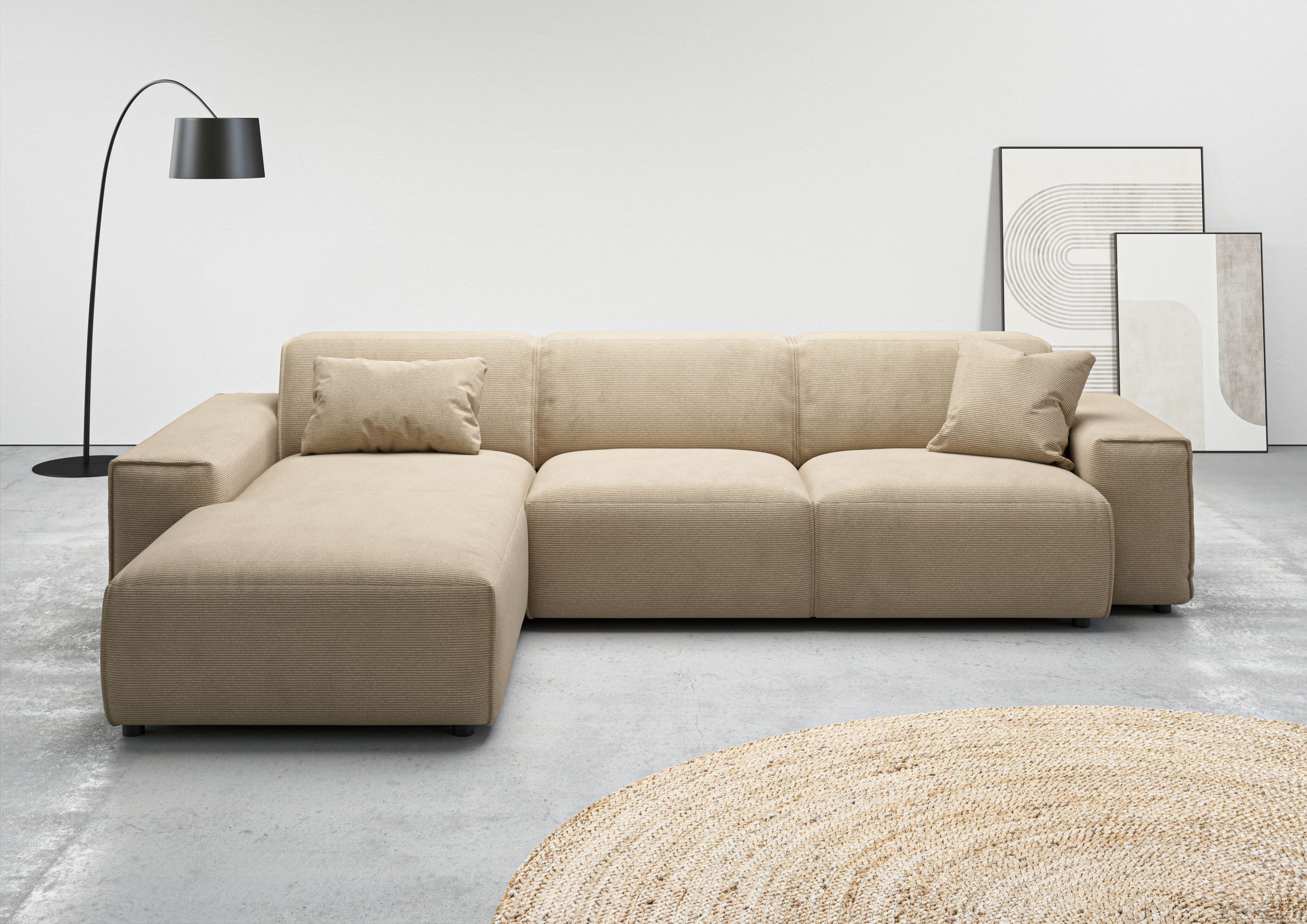 Ecksofa Glimminge auch in Breitcord, Feincord, Bouclé + Easy care-Bezug