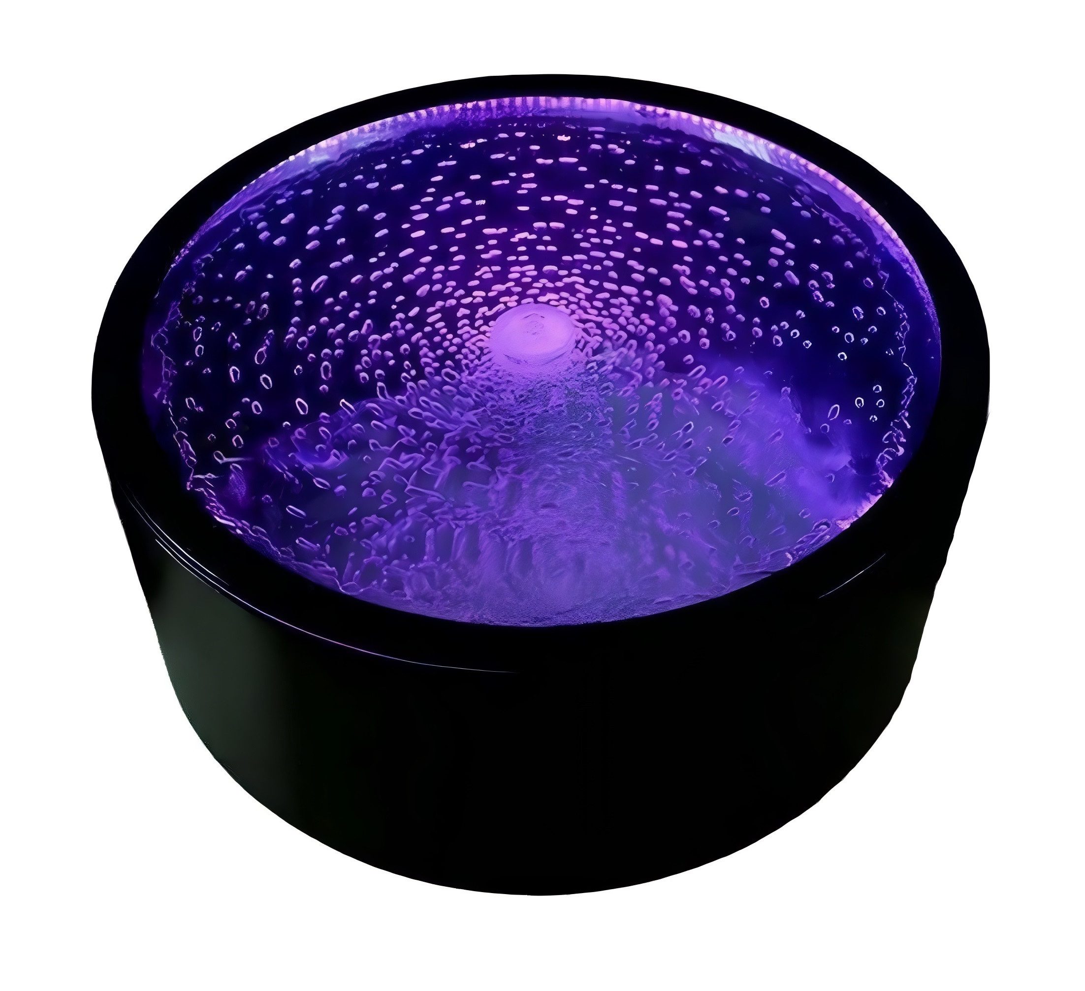 Xlmoebel Couchtisch Beleuchteter runder Beistelltisch in modernem Design (Led Couchtisch), Hergestellt in Europa