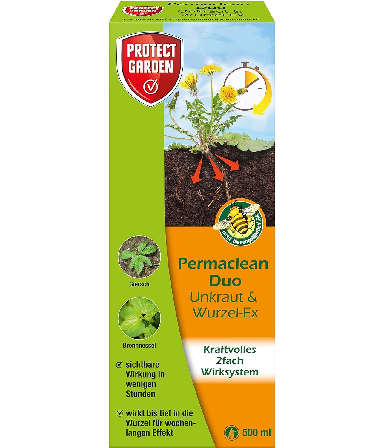 Protect Garden Unkrautbekämpfungsmittel Protect Garden Permaclean Duo Unkraut & Wurzel Ex 500 ml