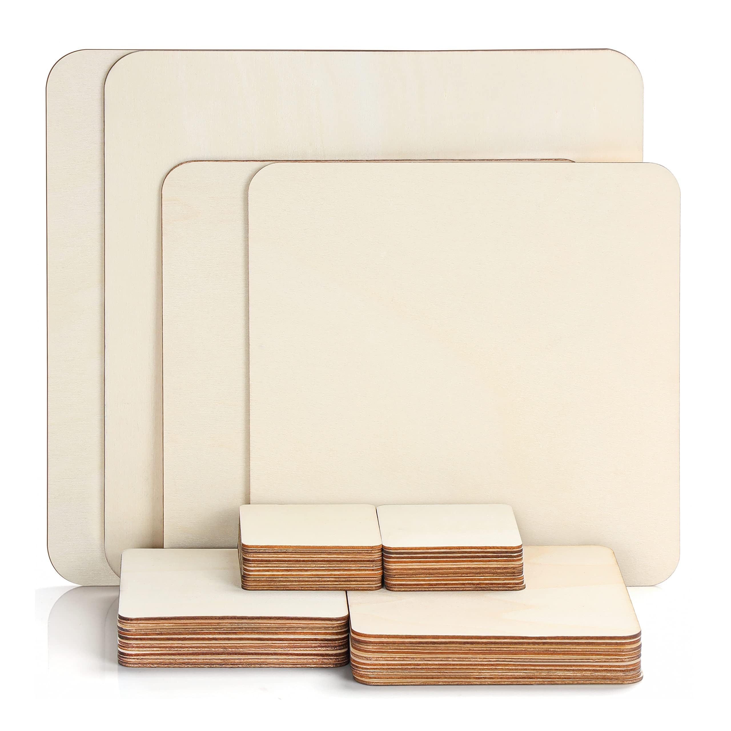 Belle Vous Dekoobjekt Holzfliesen für Bastelarbeiten, Malerei, Brandmalerei günstig online kaufen