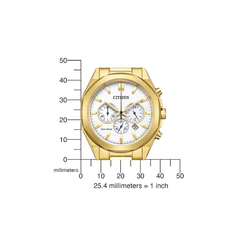 Citizen Chronograph Citizen Herren Solar Chronograph Uhr CA4592-85A CA4592-85A, Hochwertiges Produkt mit zeitlosem Design, sorgfältiger Verarbeitung