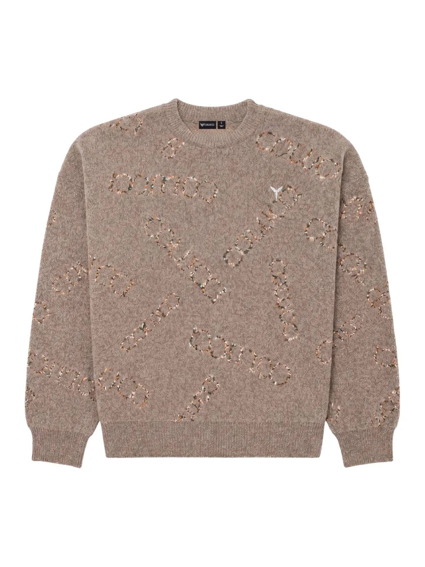 COLUCCI Strickpullover Pullover Colucci Chenille Jaquard