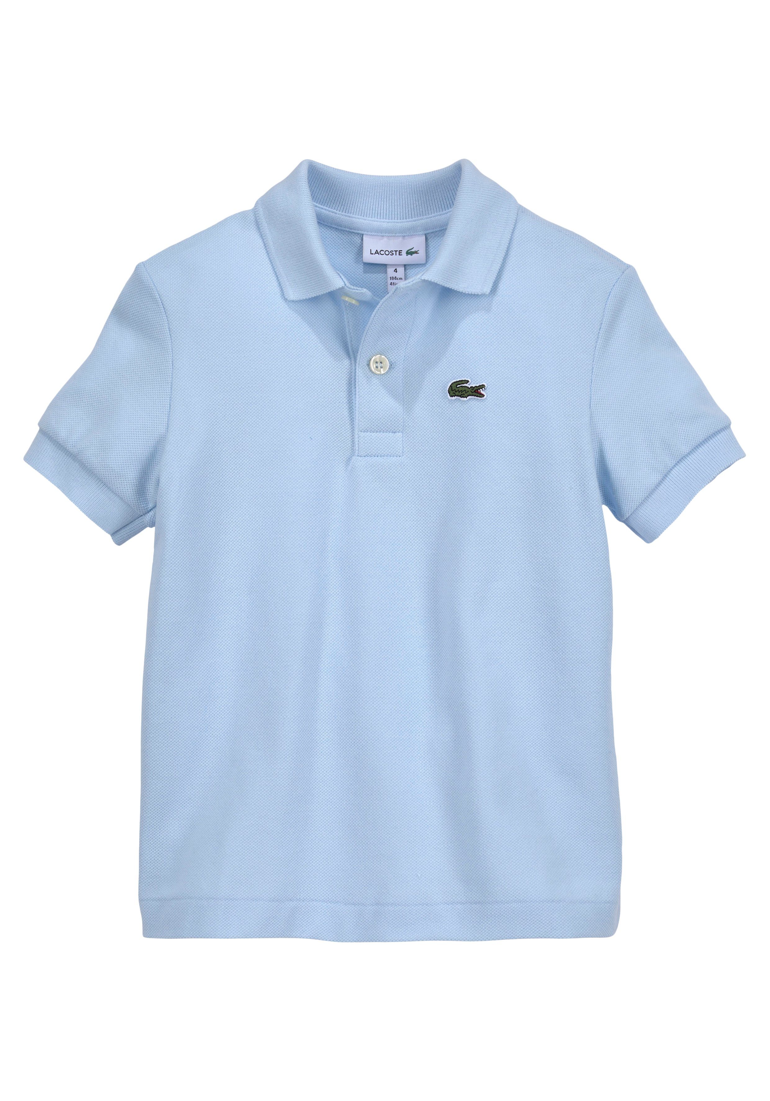 Lacoste Poloshirt mit Kinder MiniMe,Junior, hellblau aufgesticktem Kids Junior Kroko Kids Polo
