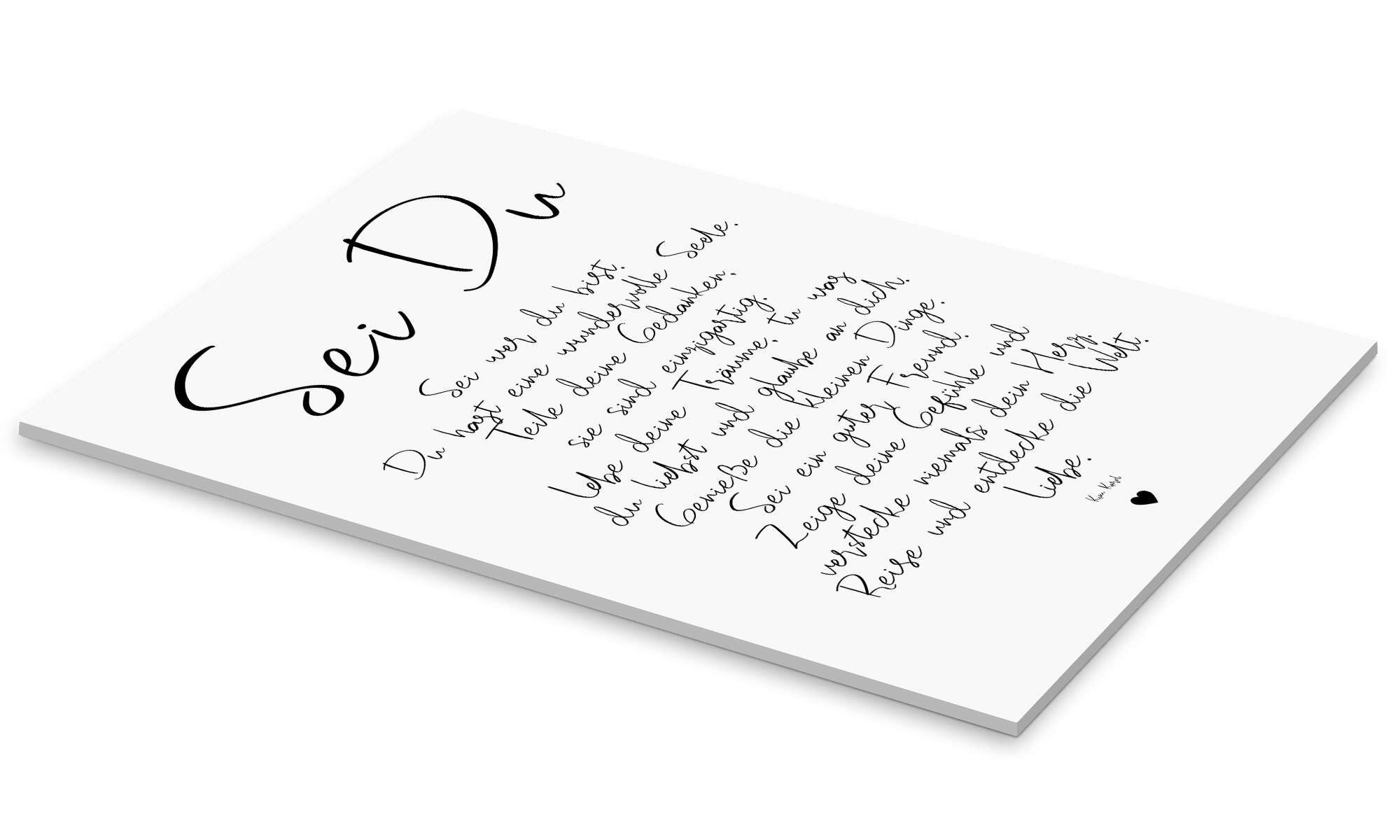 Posterlounge Wandbild Sei Du - ein günstig online kaufen