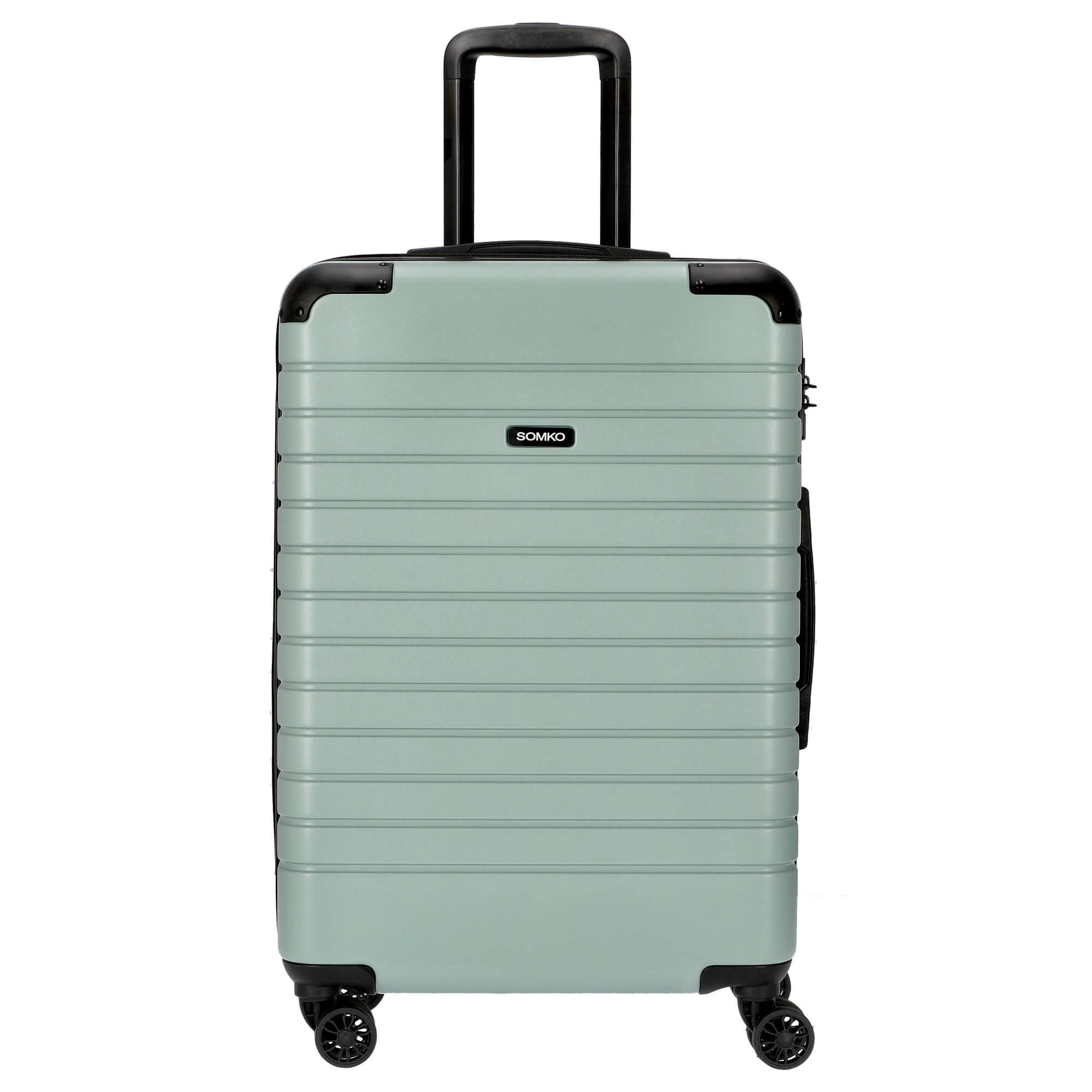 SOMKO Koffer Line - 4-Rollen-Trolley M 67 cm (mint), 4 Rollen Rollen