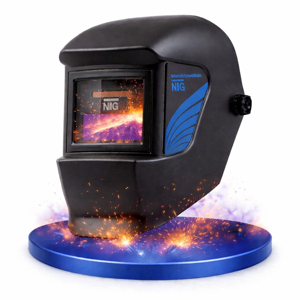 NTG Nutzfahrzeug Technik GmbH Schweißhelm Automatik Schweißmaske Schweißschirm automatischer Verdunkelung (Professioneller Schutz und Komfort beim Schweißen)