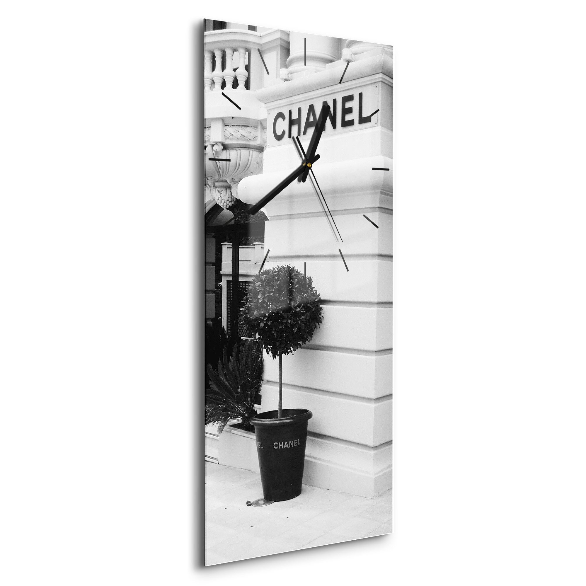 DEQORI Wanduhr 'Chanel Eleganz' (Glas Glasuhr günstig online kaufen