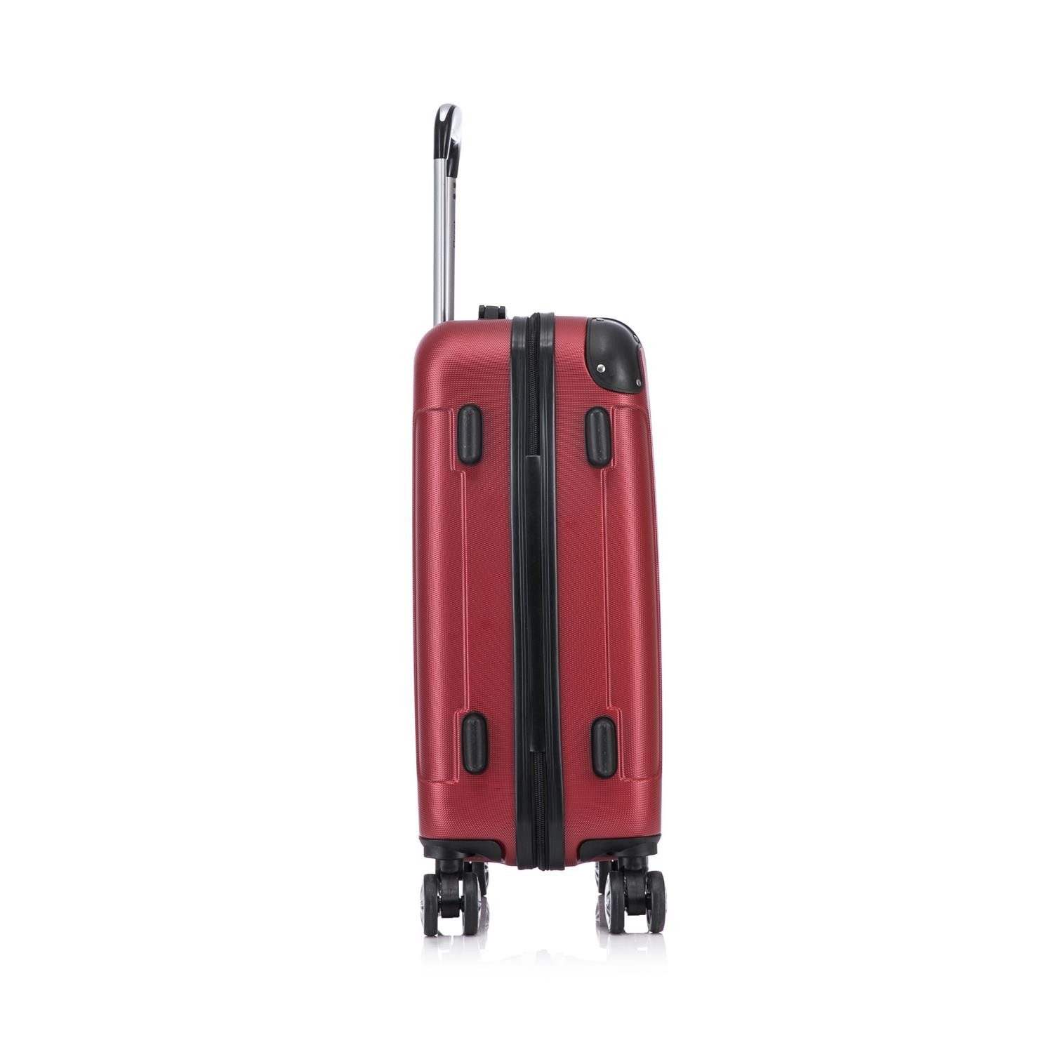 Flexot Hartschalen-Trolley F-2045 Kofferset, 360° Rollen, robuster Reisekoffer, Bordcase, 4 Rollen, Robuster und moderner Koffer mit vier 360° Rollen und Zahlenschloss