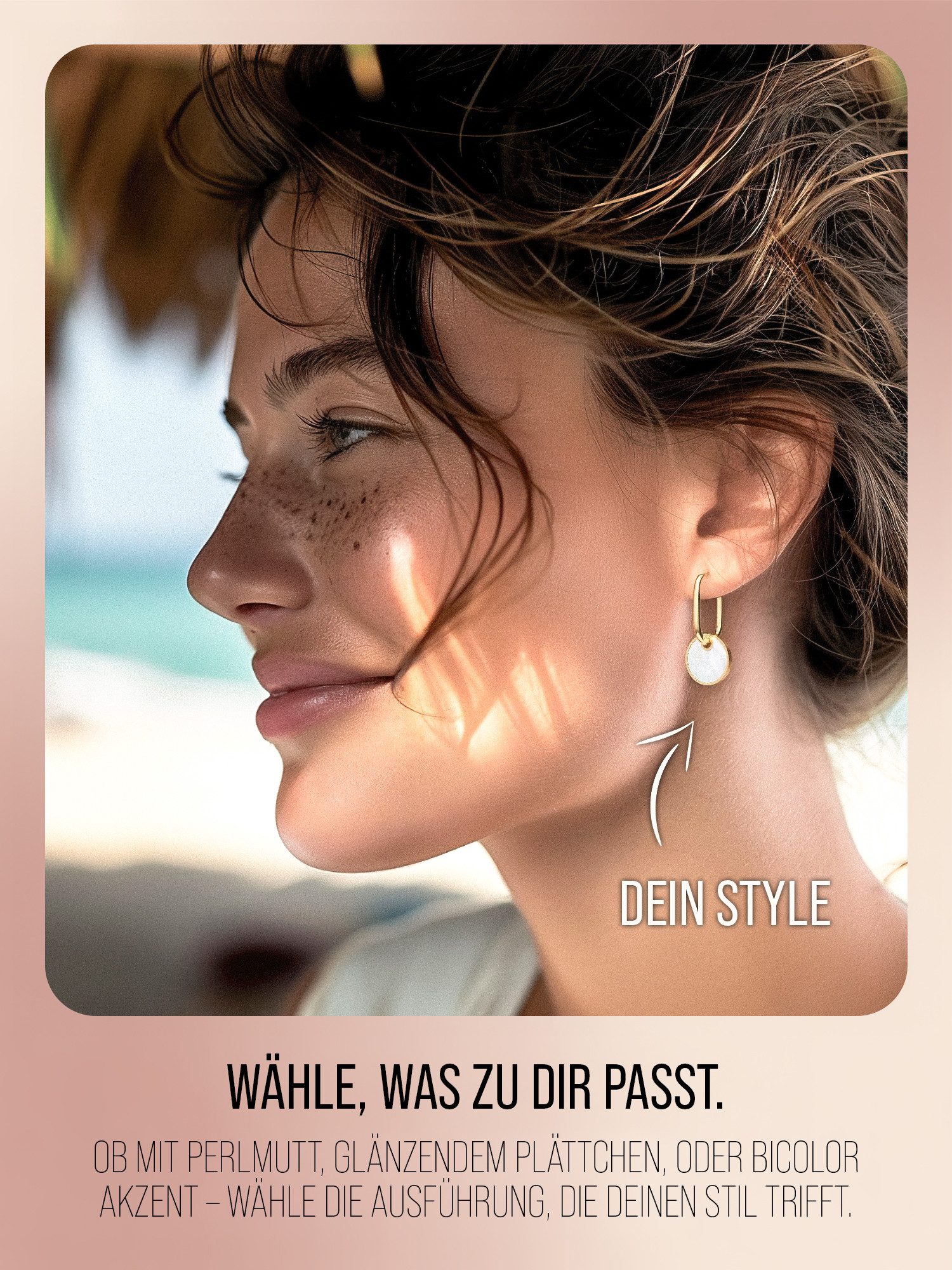 THIORA Paar Creolen Oasis Kollektion (inkl Schmuckbox) – Bild 4 von 5