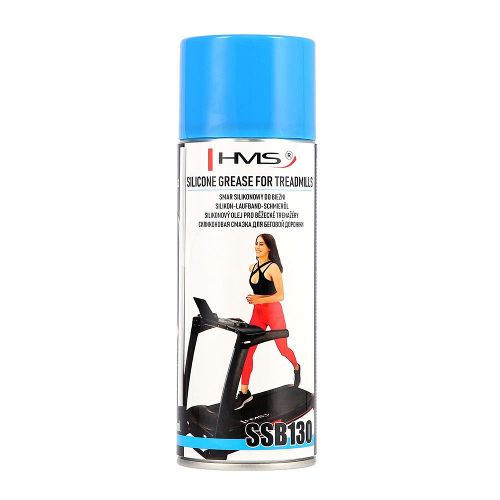 HMS Schmierfett Silikonspray Laufbandöl Pflegespray, 450.0 ml, (Spar-Set, 1-St., 18,5 x 6,5 cm Silikon), Silikon-Schmierspray, Tülle, für Laufbänder, 450 ml