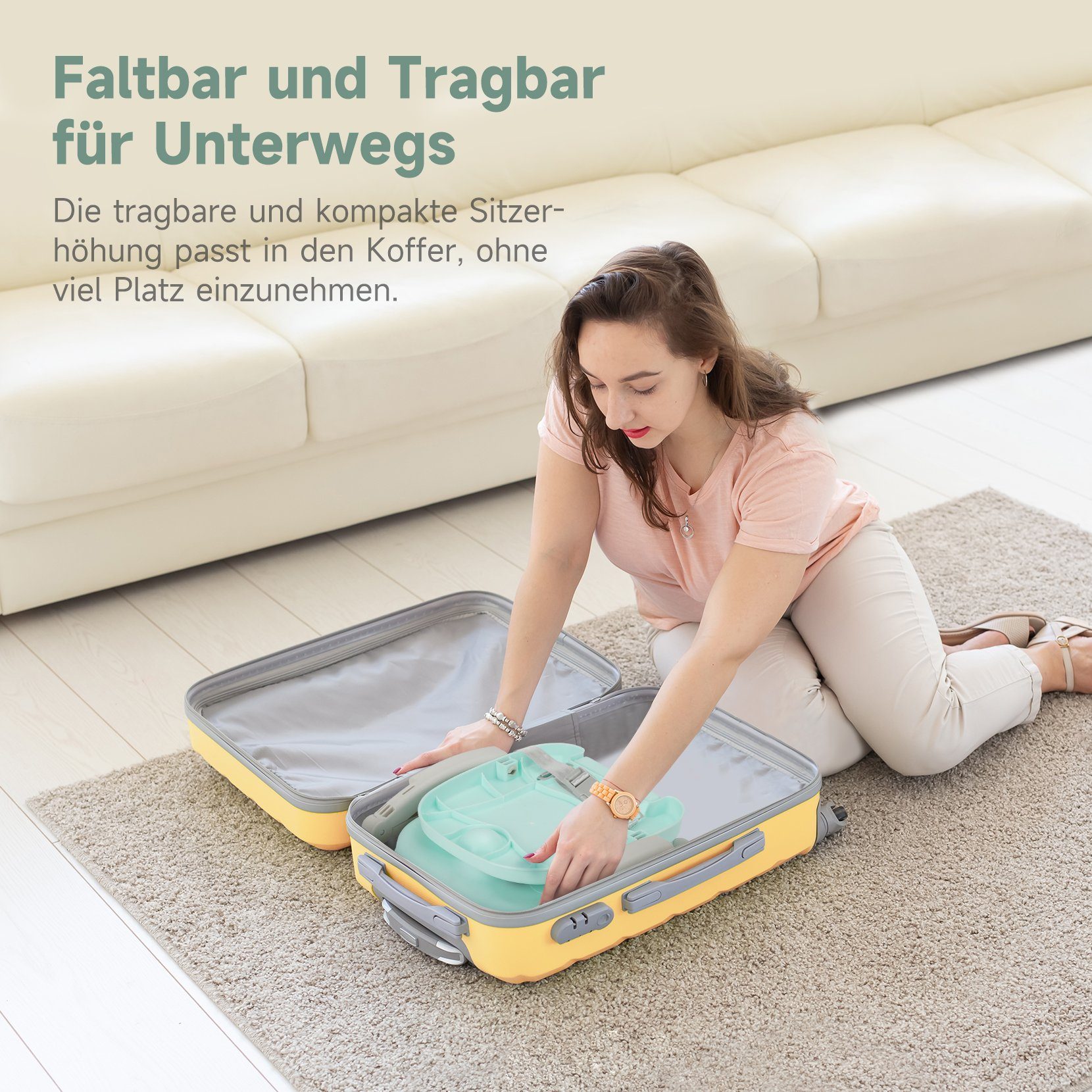 YOLEO Reisehochstuhl Sitzerhöhung Tragbar Booster kinderstiz günstig online kaufen