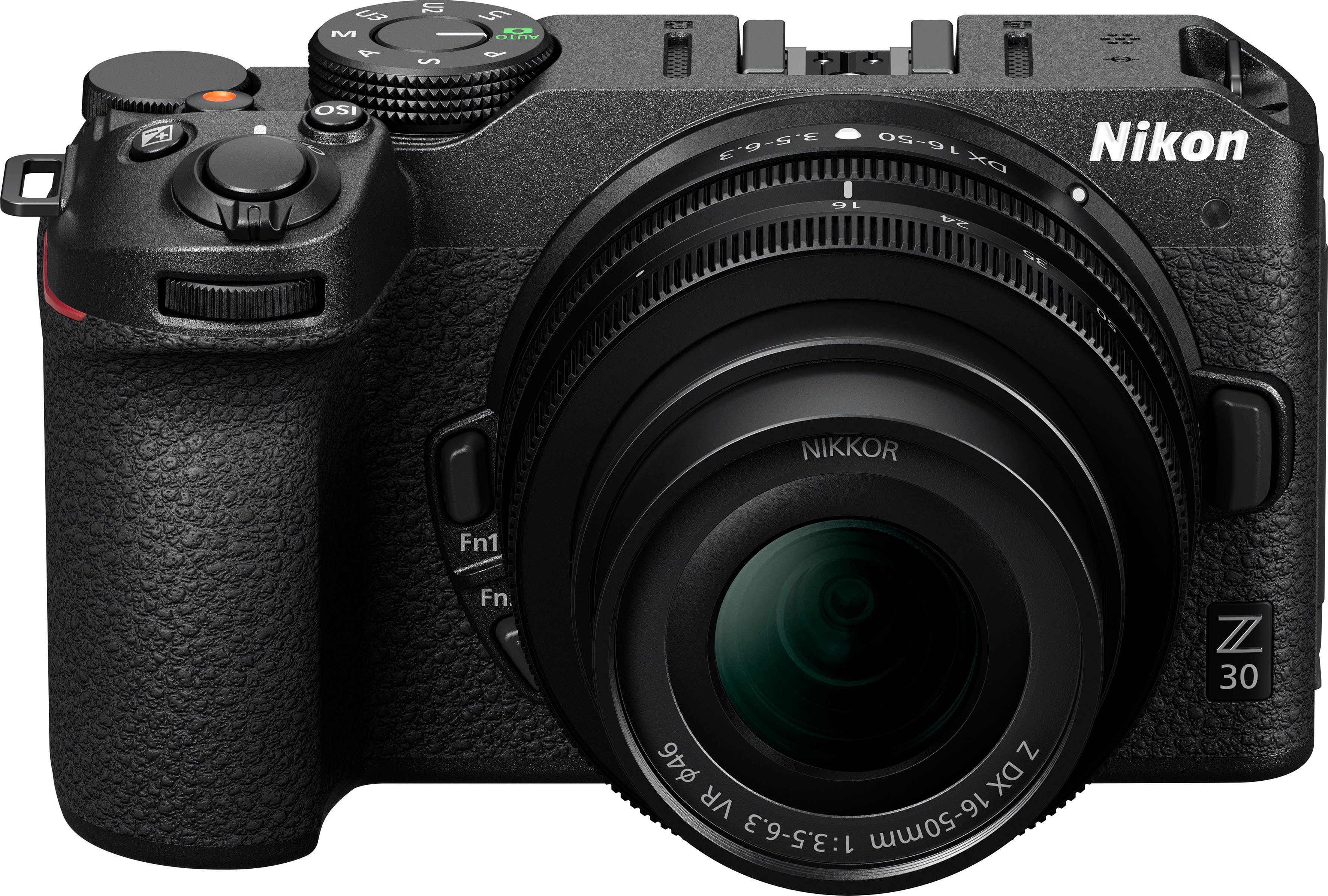 Nikon Kit Z 30 + 16–50 + 50–250 VR Systemkamera (NIKKOR Z DX 16–50 mm 1:3 ,5–6,3 VR, NIKKOR Z DX 50–250 mm 1:4,5–6,3 VR, 20,9 MP, Bluetooth, WLAN ( Wi-Fi) | Systemkameras