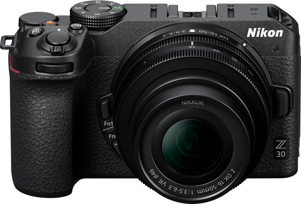 Nikon Kit Z 30 + 16–50 + 50–250 VR Systemkamera (NIKKOR Z DX 16–50 mm 1:3 ,5–6,3 VR, NIKKOR Z DX 50–250 mm 1:4,5–6,3 VR, 20,9 MP, Bluetooth, WLAN ( Wi-Fi)