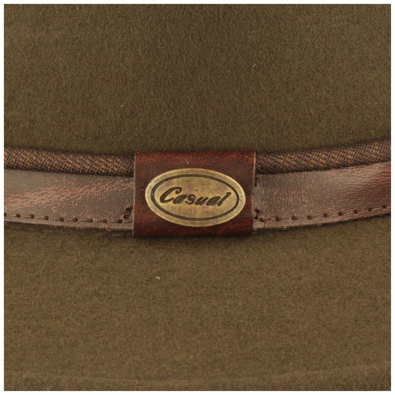 Breiter Filzhut rollbar aus Wollfilz