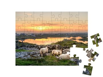 puzzleYOU Puzzle Sonnenuntergang in Connemara, Irland, 48 Puzzleteile, puzzleYOU-Kollektionen Irland