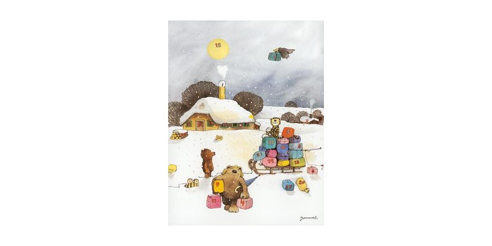 Little Tiger Verlag Adventskalender Janoschs Adventskalender "Schlittenfahrt"