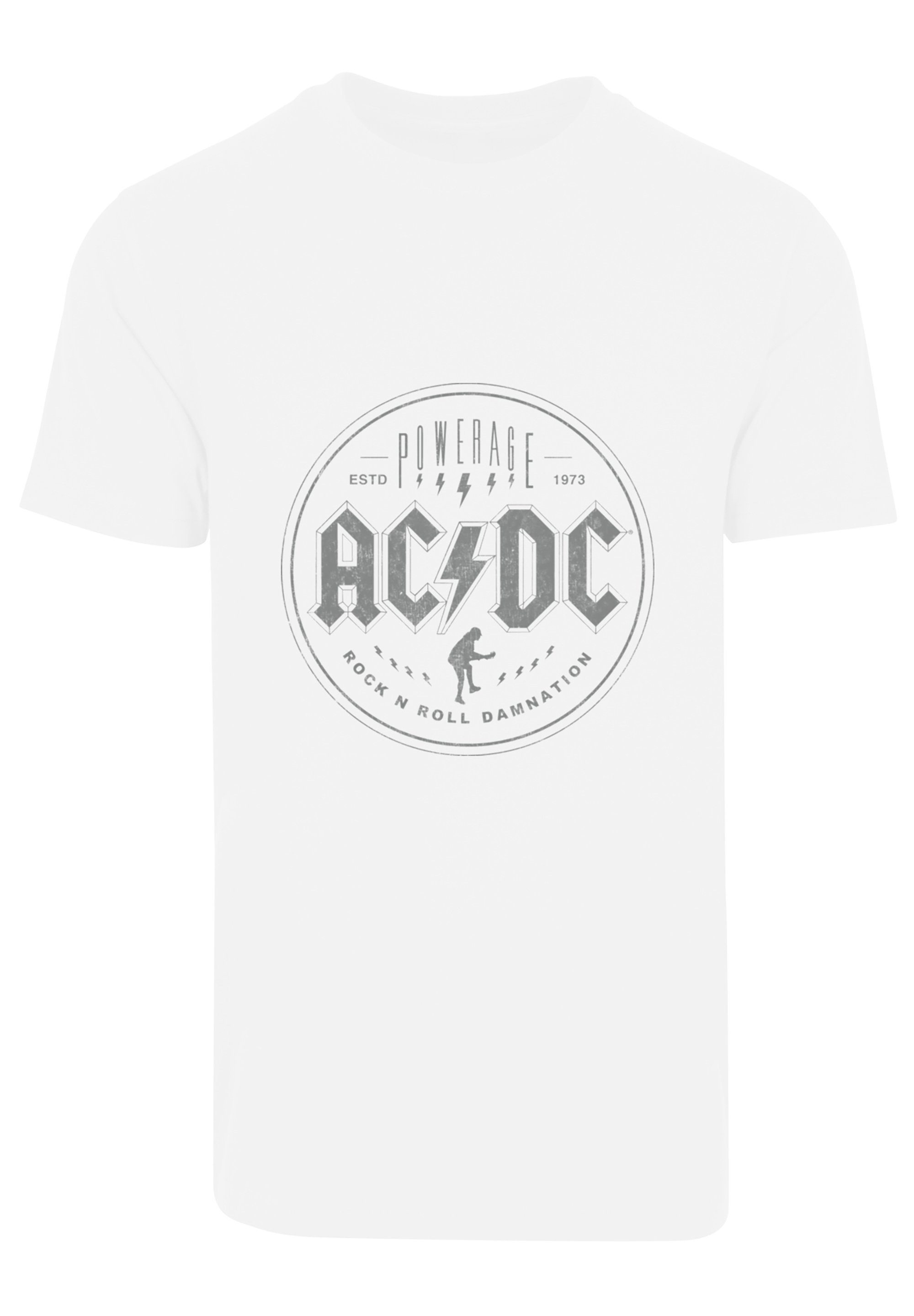 Rock Damnation & Herren F4NT4STIC T-Shirt für Print Roll N ACDC Kinder