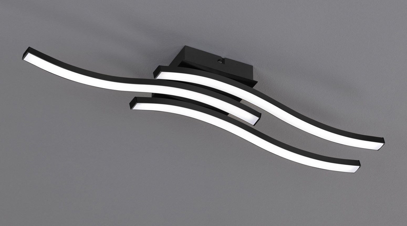 TRIO Leuchten LED Deckenleuchte Route, LED fest integriert, Warmweiß, moderne  Deckenlampe 3-flammig, LEDs mit 3x 500 Lumen | Deckenlampen