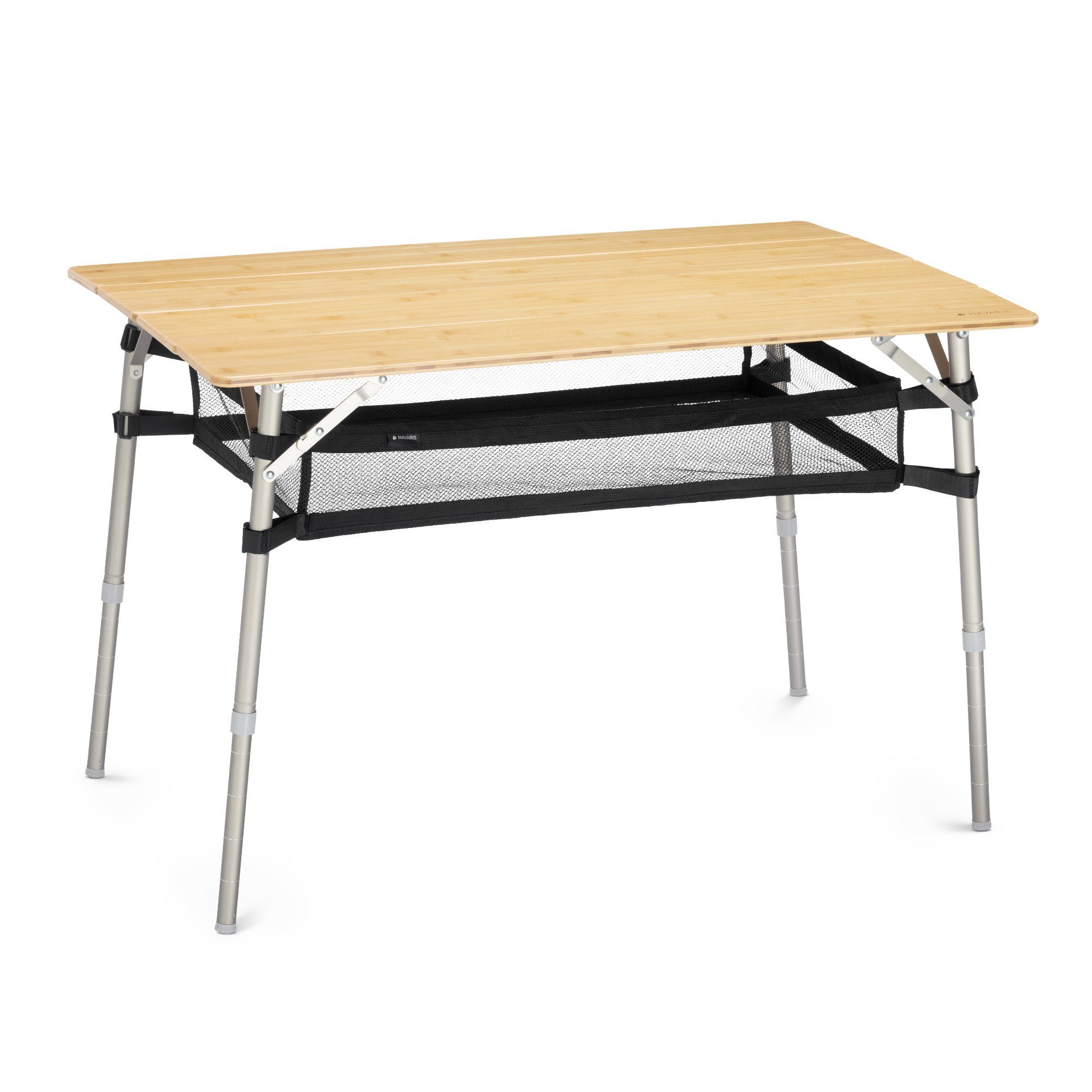 Campingtisch Campingtisch Bambus faltbar - bis 50kg - höhenverstellbar