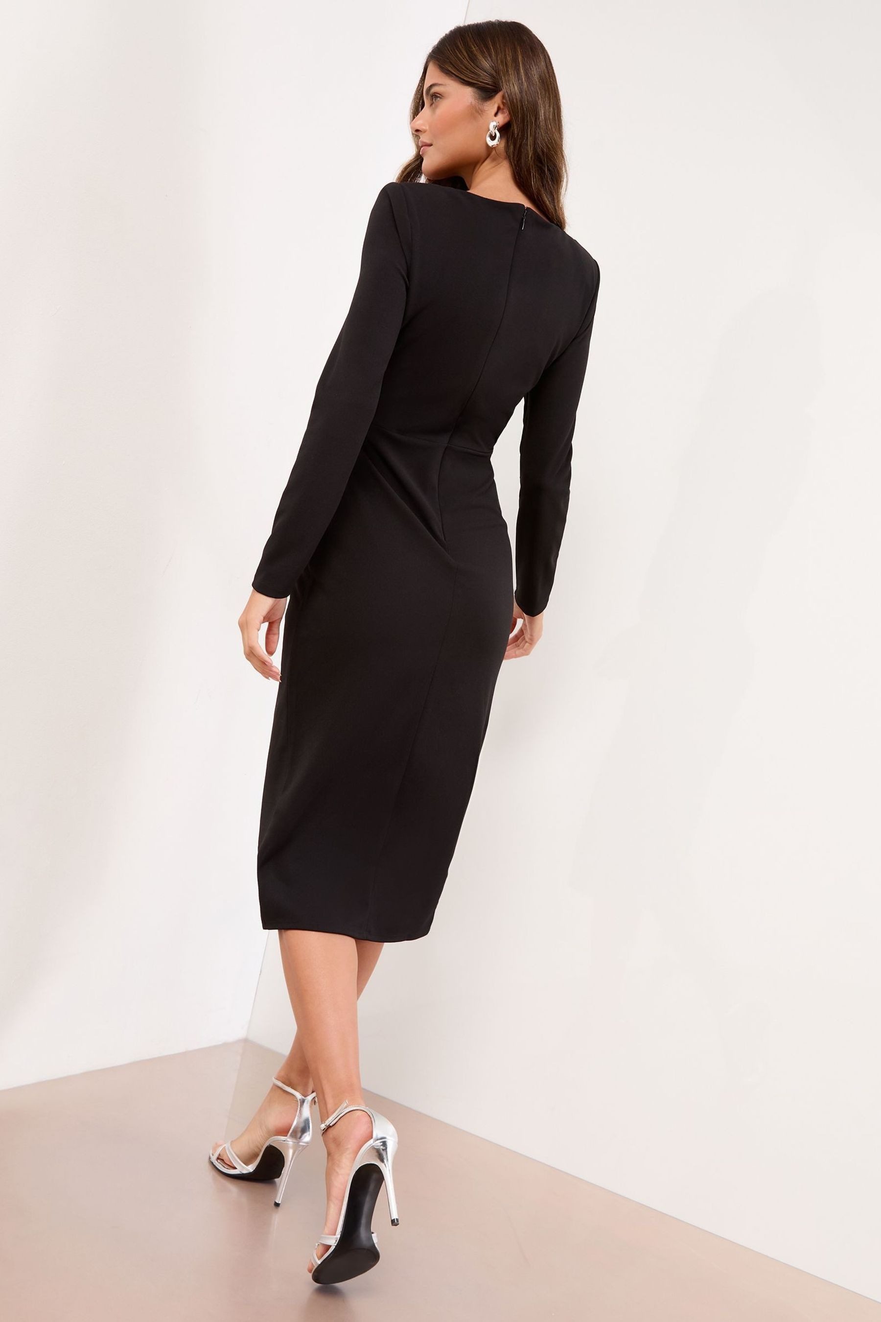 LIPSY Midikleid Lipsy Figurbetontes Midikleid mit Strass, Petite (1-tlg)